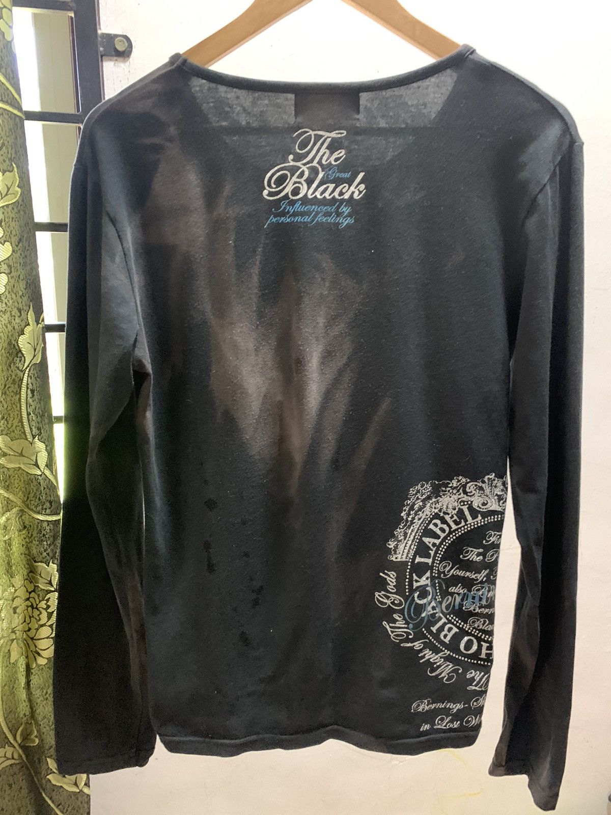 Hysteric Glamour Japanese Brand Bernings The Black Label poem Faded Size US L / EU 52-54 / 3 - 8 Thumbnail