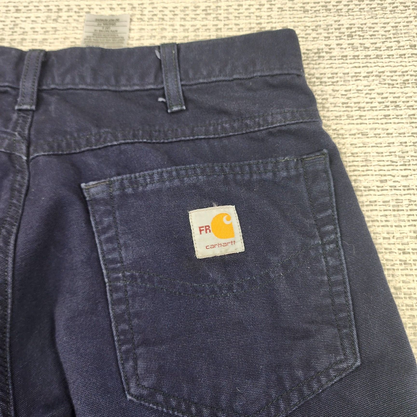 Carhartt Carhartt FR Pants Mens 30x31 Navy Original Fit Flame Resistant Work Size US 33 - 5 Thumbnail