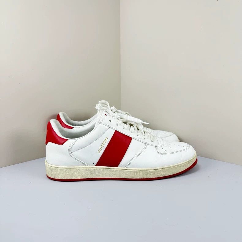 Louis Vuitton louis vuitton casual white and red sneakers-2507 Size US 7 / EU 40 - 3 Thumbnail