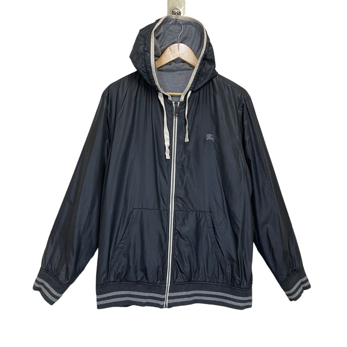 Burberry × Designer Vintage Burberry Black Label Reversible Hoodie Size US M / EU 48-50 / 2 - 2 Thumbnail