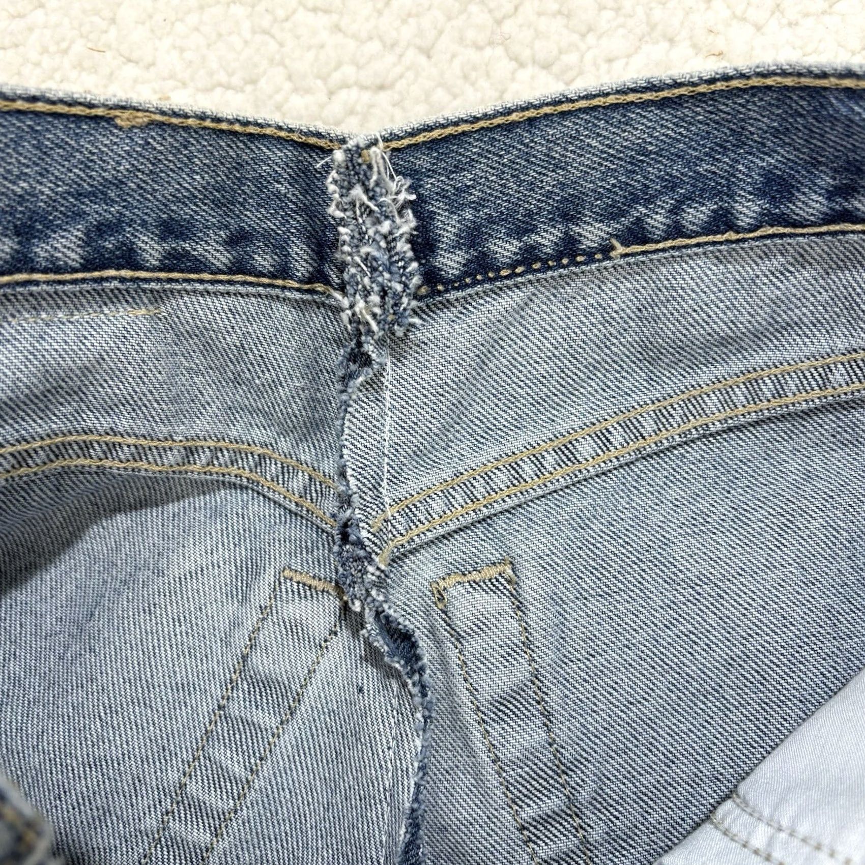 Tommy Hilfiger VINTAGE Tommy Hilfiger Skirt Maxi Denim Blue Front Lace Panel Button Zip Pockets 90s Bohemian 8 Womens Size 30" / US 8 / IT 44 - 7 Thumbnail