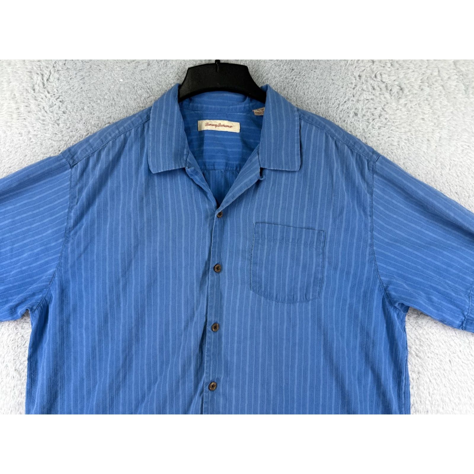 Tommy Bahama Tommy Bahama Shirt Men XL Blue Hawaiian Silk Button-Up Resort Vacation Shirt Size US XL / EU 56 / 4 - 5 Thumbnail