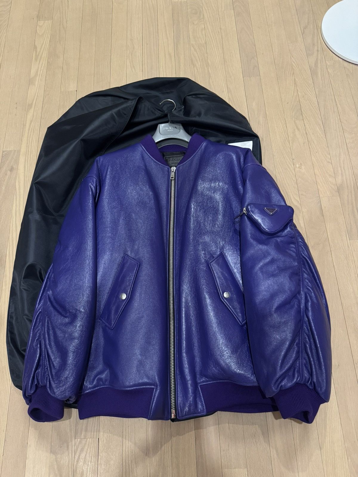 Italian Designers × Raf Simons × Ruffo Research RUFFO Research by RAF SIMONS  Leather Bomber Jacket With Hood | Grailed