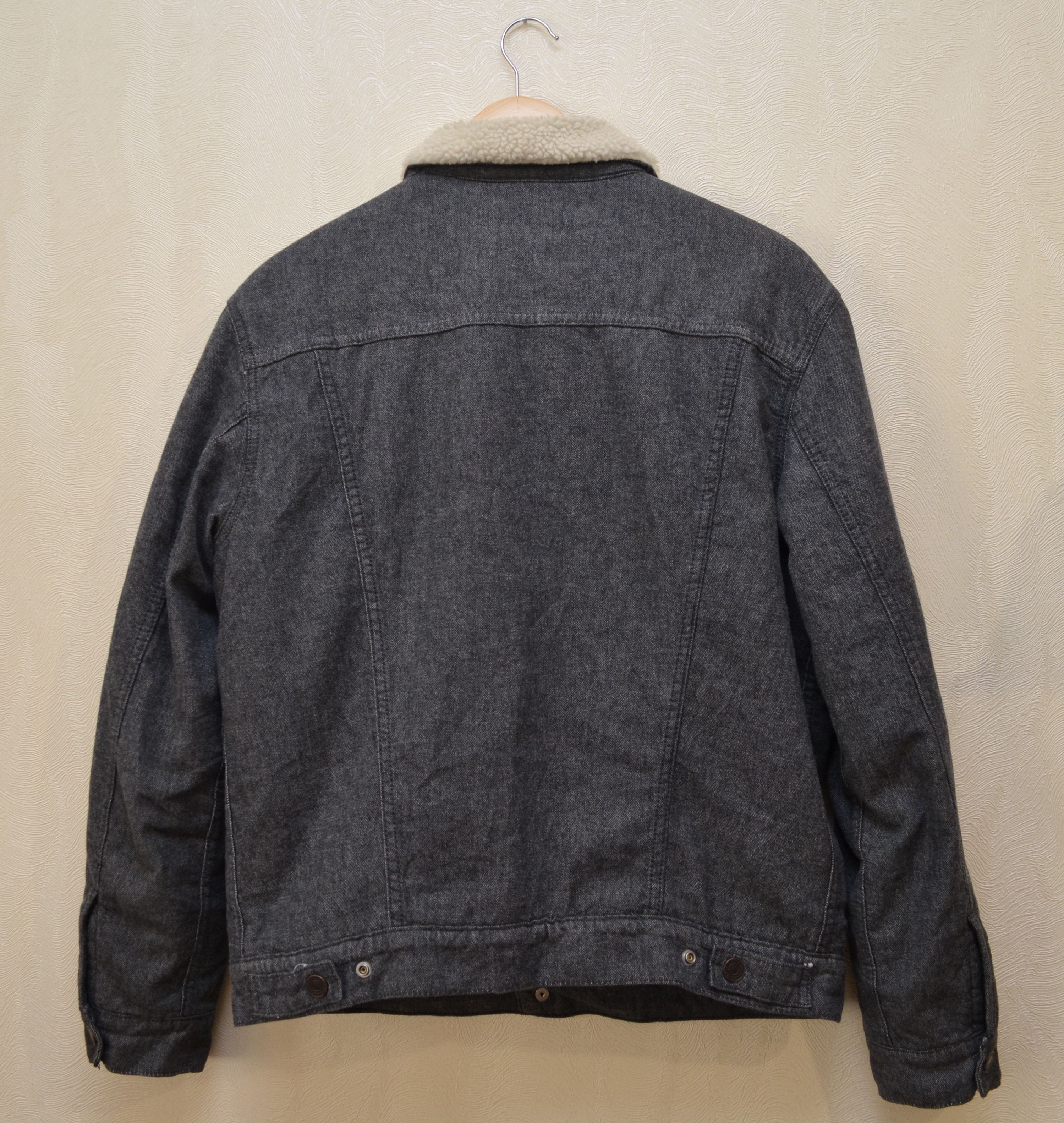 Levi's Levi's Biffy Grey Trucker Sherpa Jacket Size M Size US M / EU 48-50 / 2 - 7 Thumbnail