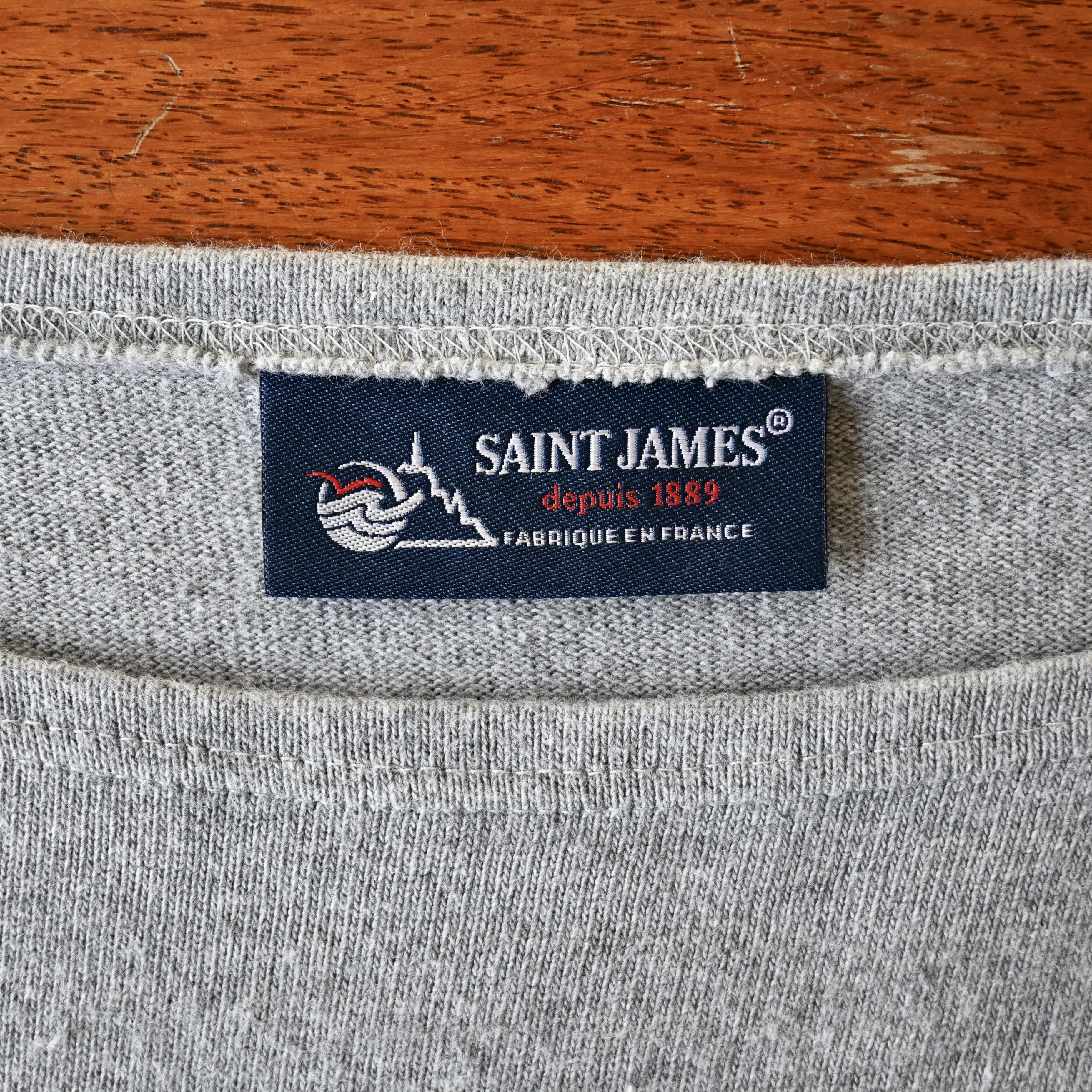 Saint James SAINT JAMES "OUESSON" heavyweight solid breton shirt, 4/M Size US M / EU 48-50 / 2 - 8 Thumbnail