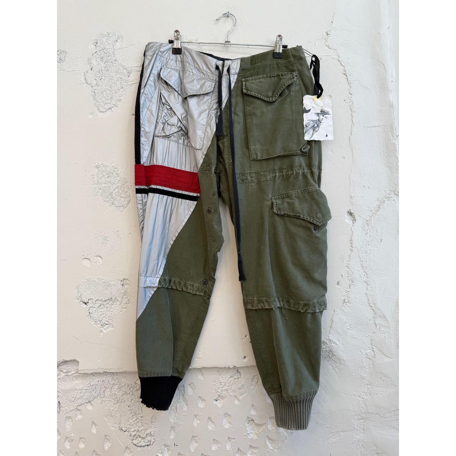 Greg Lauren Greg Lauren SAMPLE GL2020 Racing Split Tent Cargo Pants Size US 34 / EU 50 - 1 Thumbnail