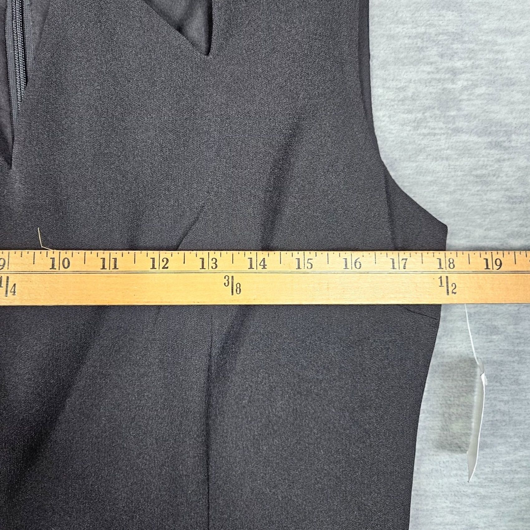 Kasper KASPER Women's Black Zip Closure Sleeveless Dress Size 10P NEW Size L / US 10 / IT 46 - 4 Thumbnail