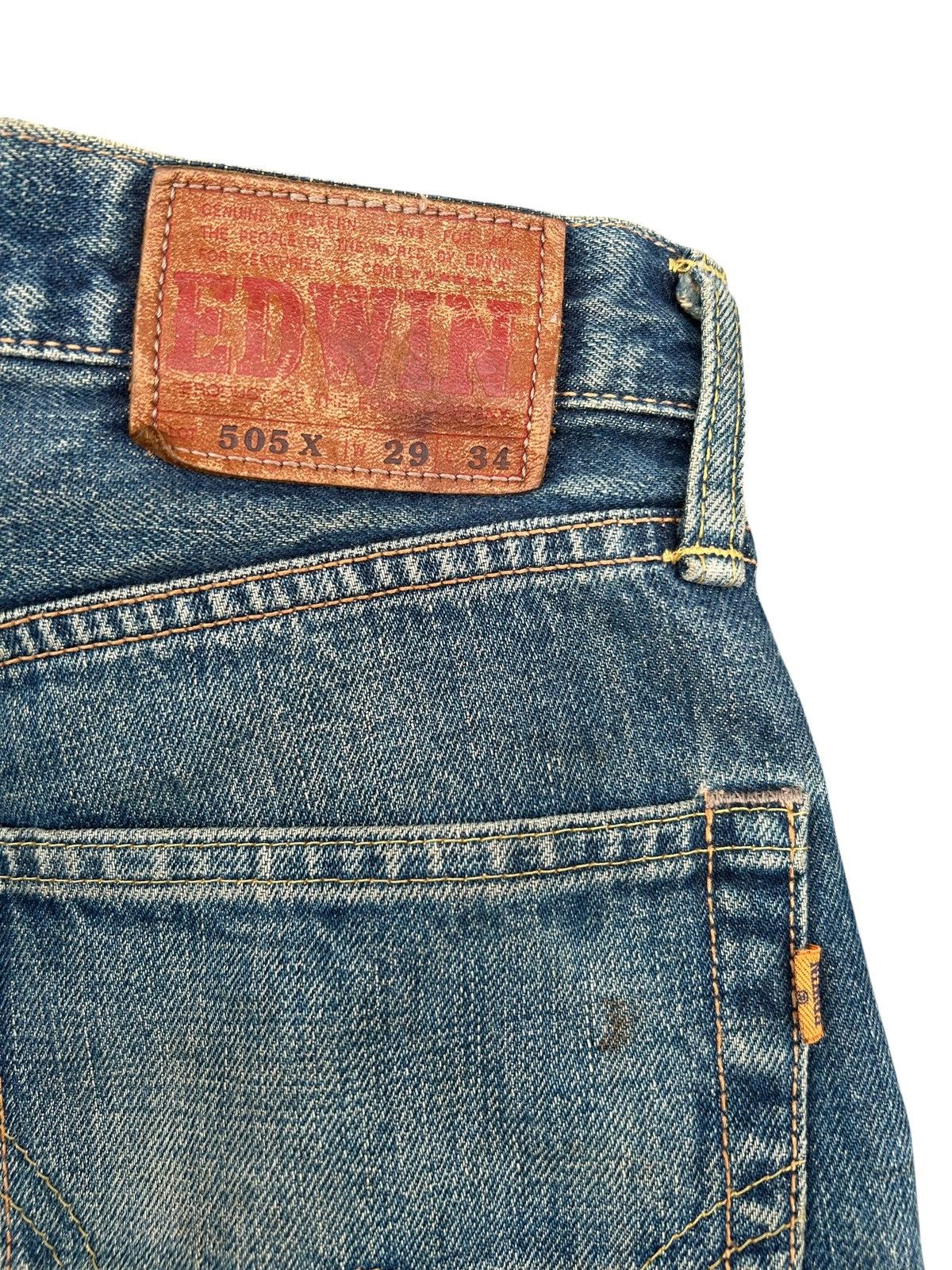 Kapital Vintage Edwin 505X Selvedge Distressed Rusty Denim Jeans Size US 29 - 9 Thumbnail