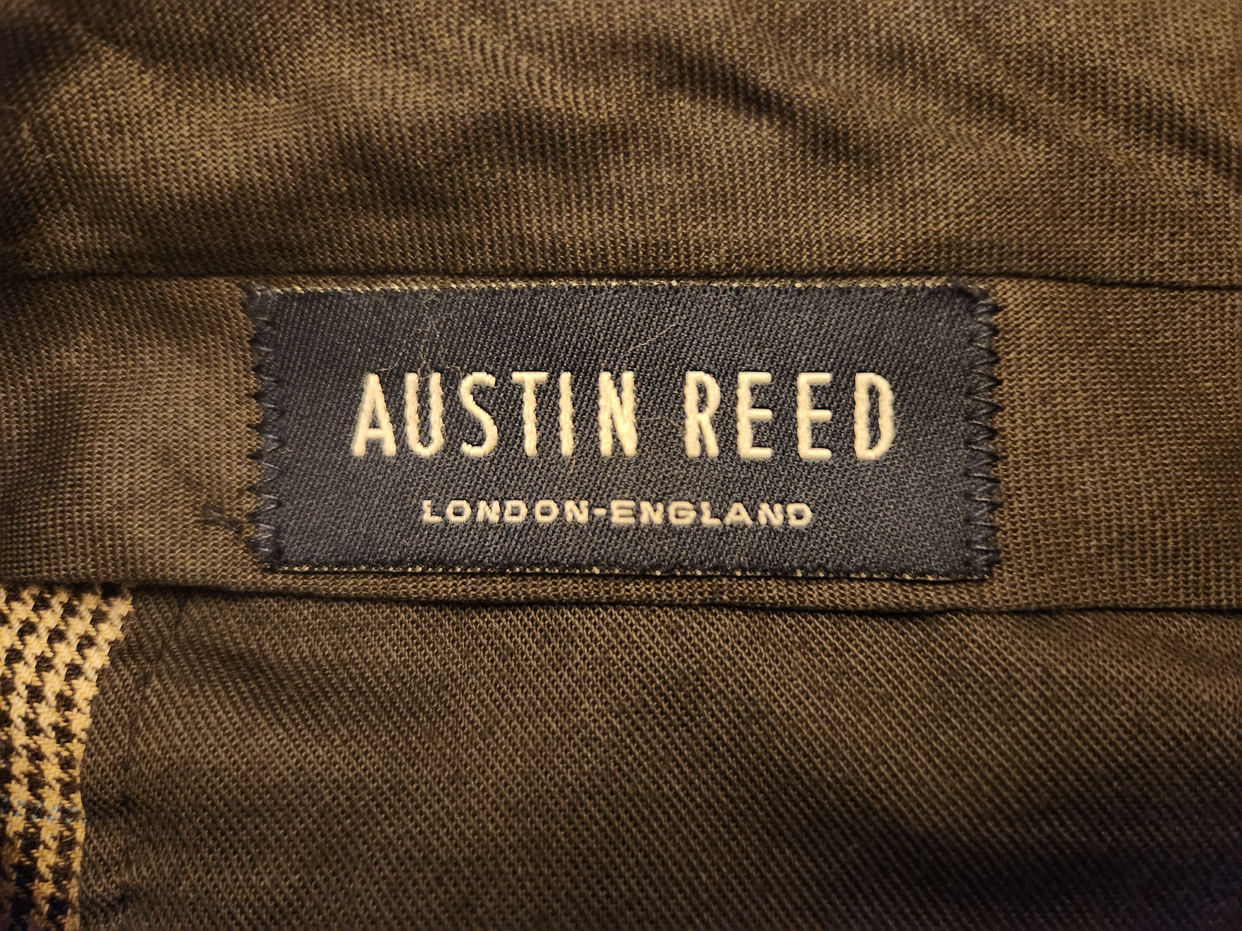 Austin Reed Vintage 90's Black and Gray Houndstooth Dress Pants Size US 35 - 4 Thumbnail