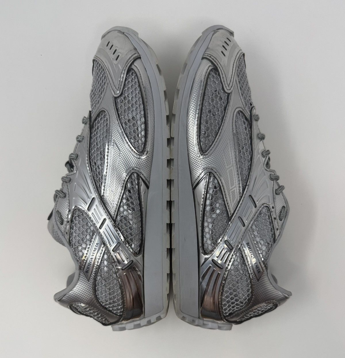 Bottega Veneta Bottega Veneta Orbit Sneaker Silver Size US 9 / EU 42 - 3 Thumbnail