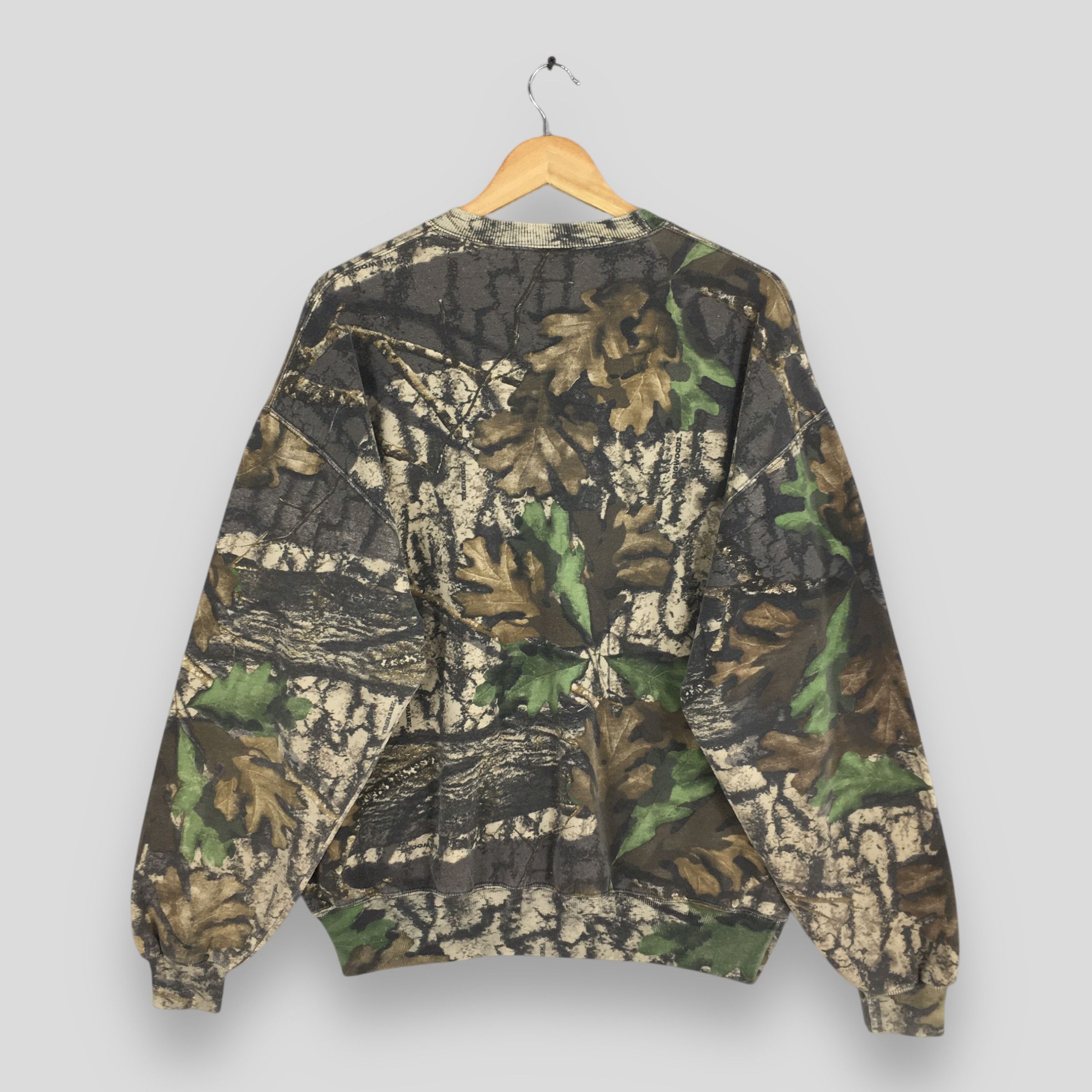 Jerzees × Vintage Vintage Jerzees Outdoors Mossy Oak Camo Sweatshirt XLarge Size US L / EU 52-54 / 3 - 7 Thumbnail