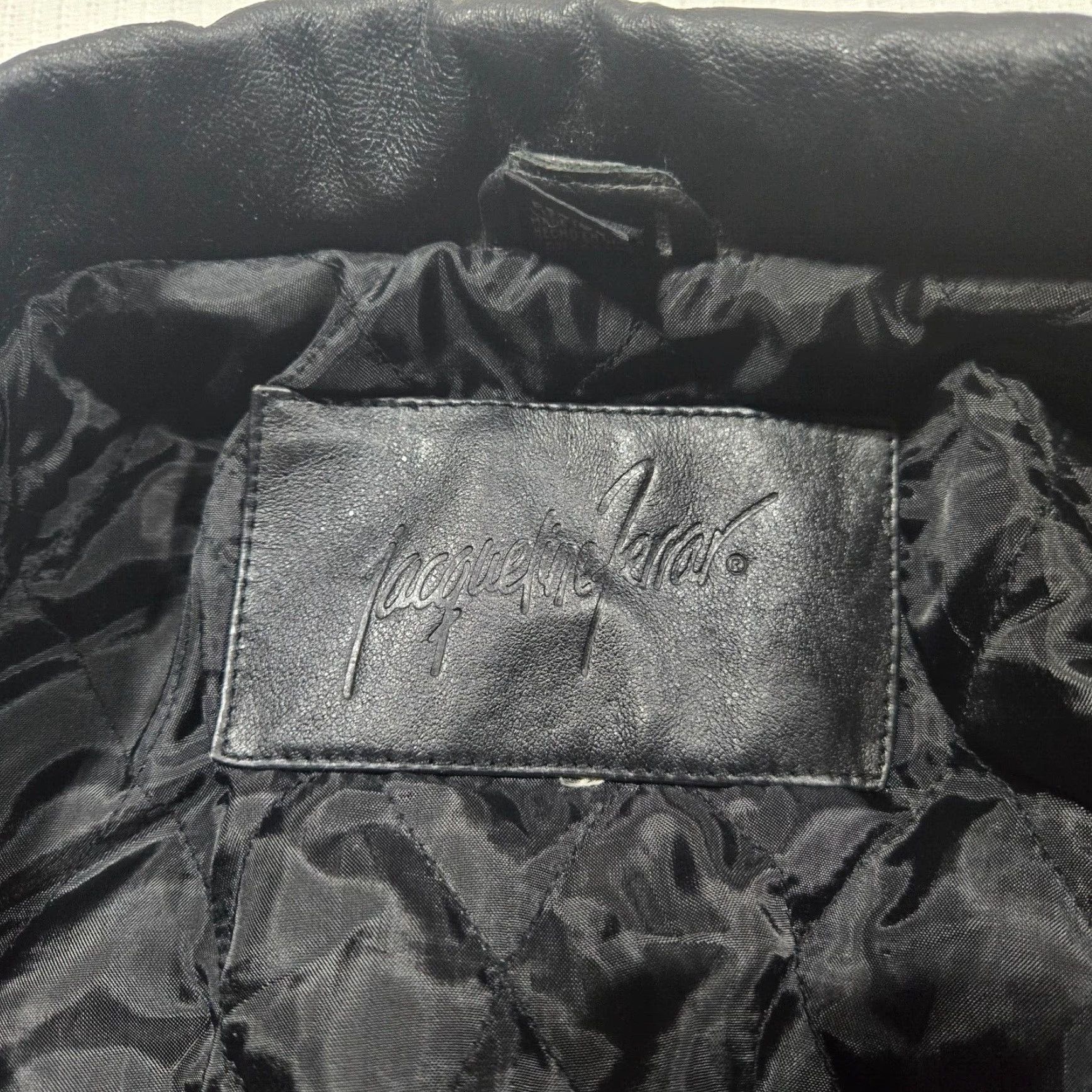 Ferrari Ferrari Women's Black Leather Jacket Full Zip Button Large L Size L / US 10 / IT 46 - 4 Thumbnail