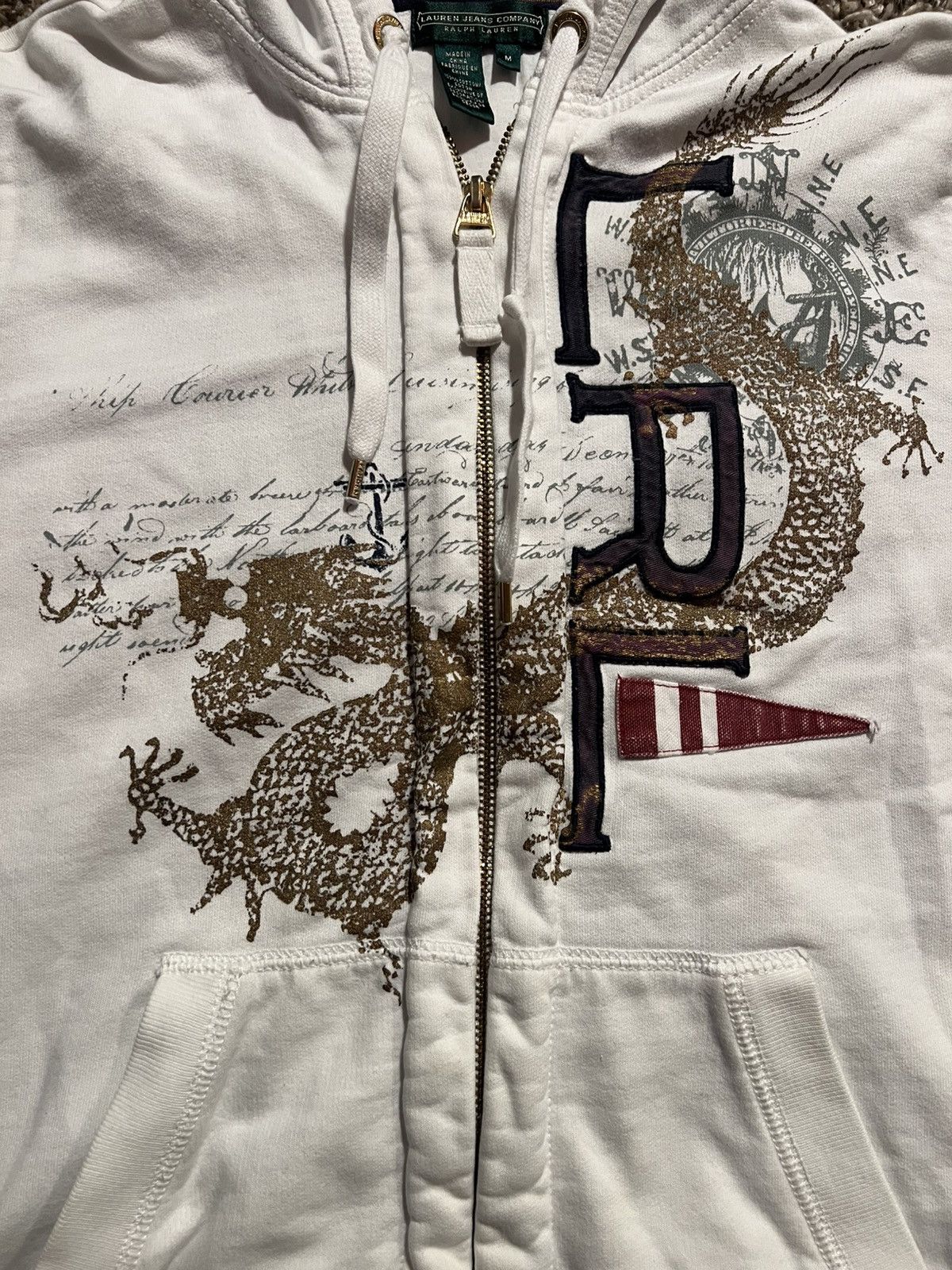 Ralph Lauren Ralph Lauren embroidered dragon zip up Size S / US 4 / IT 40 - 2 Thumbnail