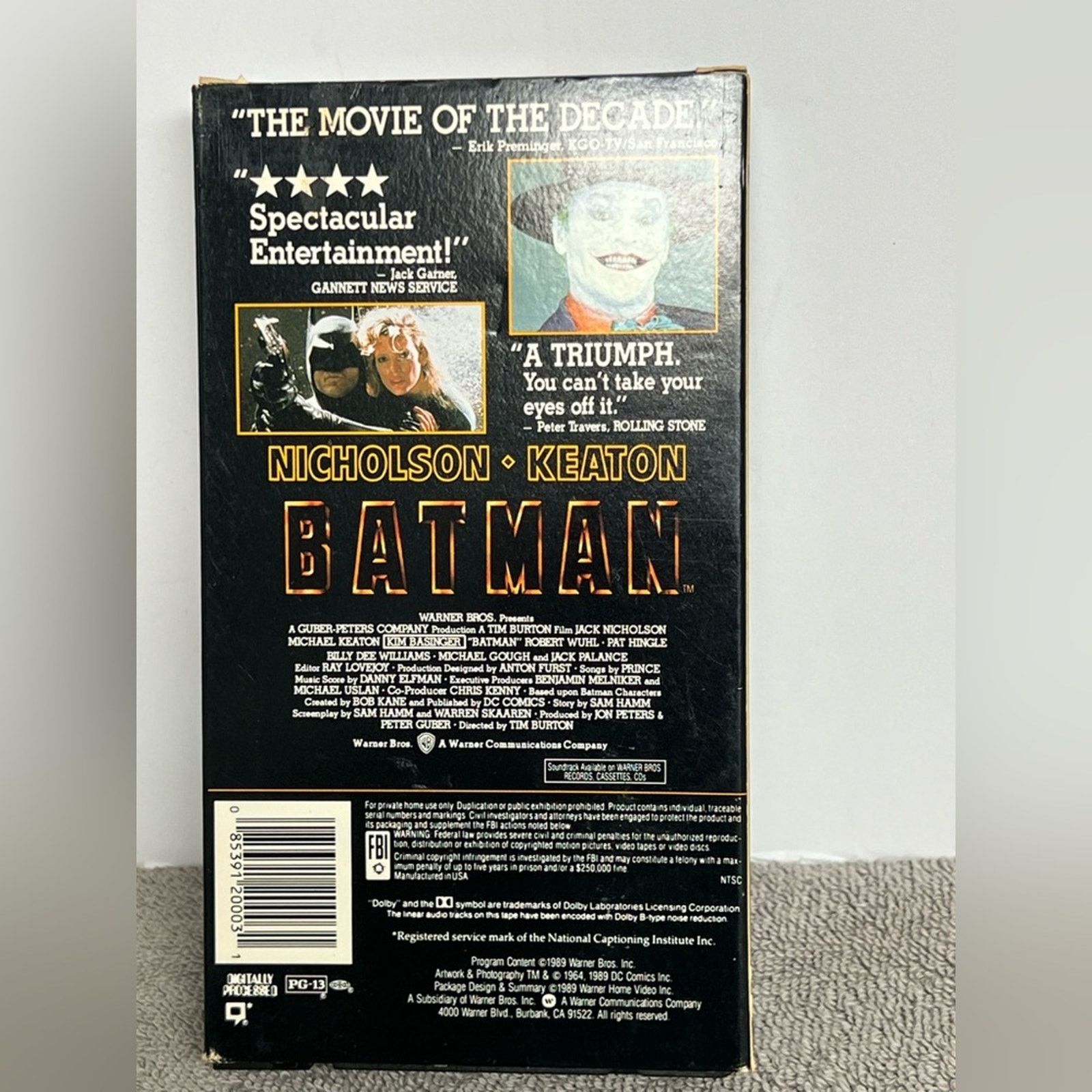 Other Batman (VHS, 1989) Size ONE SIZE - 2 Thumbnail
