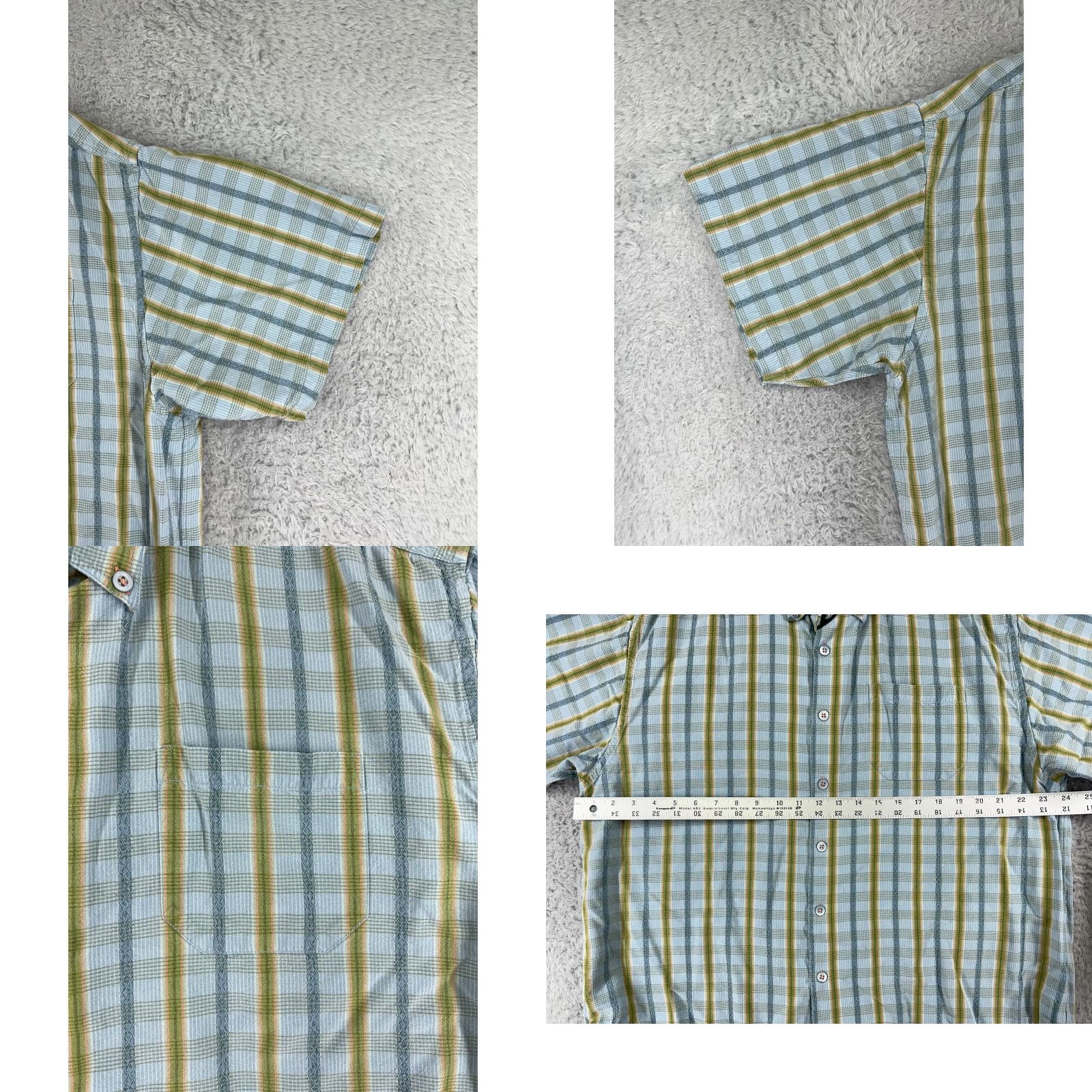 Tommy Bahama Tommy Bahama Shirt Mens Extra Large Blue Green Stripe Hawaiian Lyocell Beach Size US XL / EU 56 / 4 - 8 Thumbnail