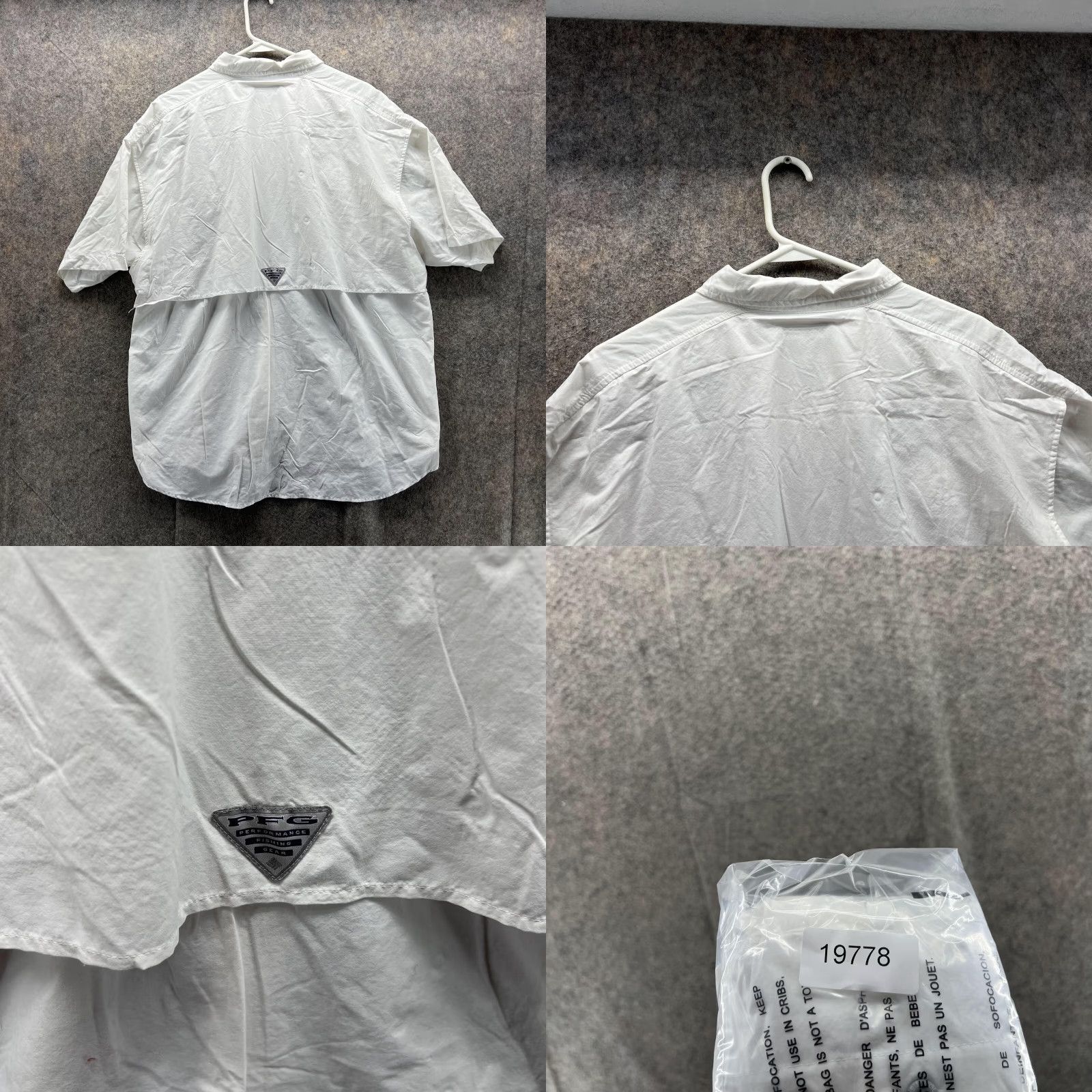 Vintage Columbia Shirt Men 1X White Button-Up Short Sleeve Casual All Seasons Big & Tall Vintage: No Size US XL / EU 56 / 4 - 9 Thumbnail