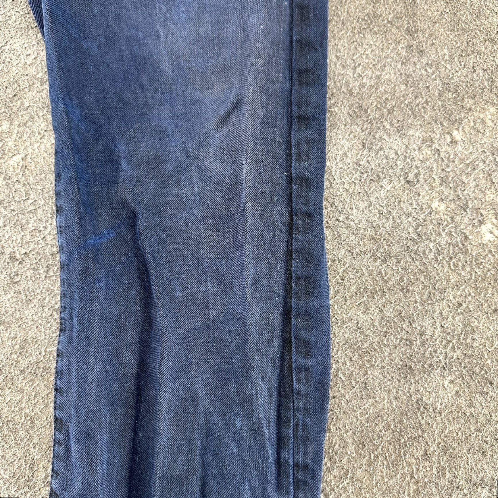 American Eagle Outfitters American Eagle Outfitters Jeans Mens 29x32 Blue Slim Fit Straight Leg Distressed Dark Wash 5-Pocket Denim Cotton N/A Cowboy Vintage No Mens Size US 29 - 6 Thumbnail