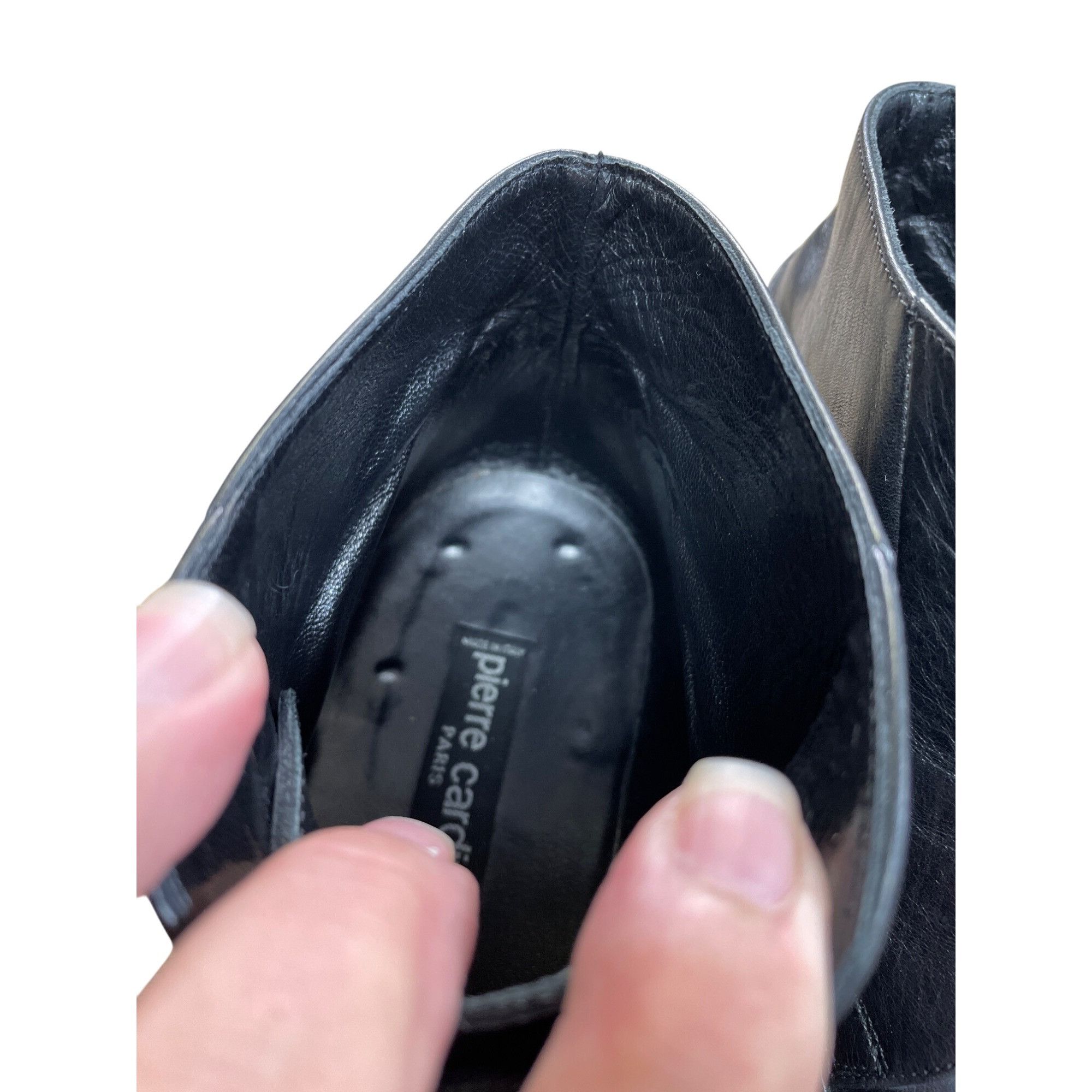 Pierre Cardin Pierre Cardin Mens Black Leather Ankle Chukka Boots Size 12 Size US 12 / EU 45 - 17 Thumbnail