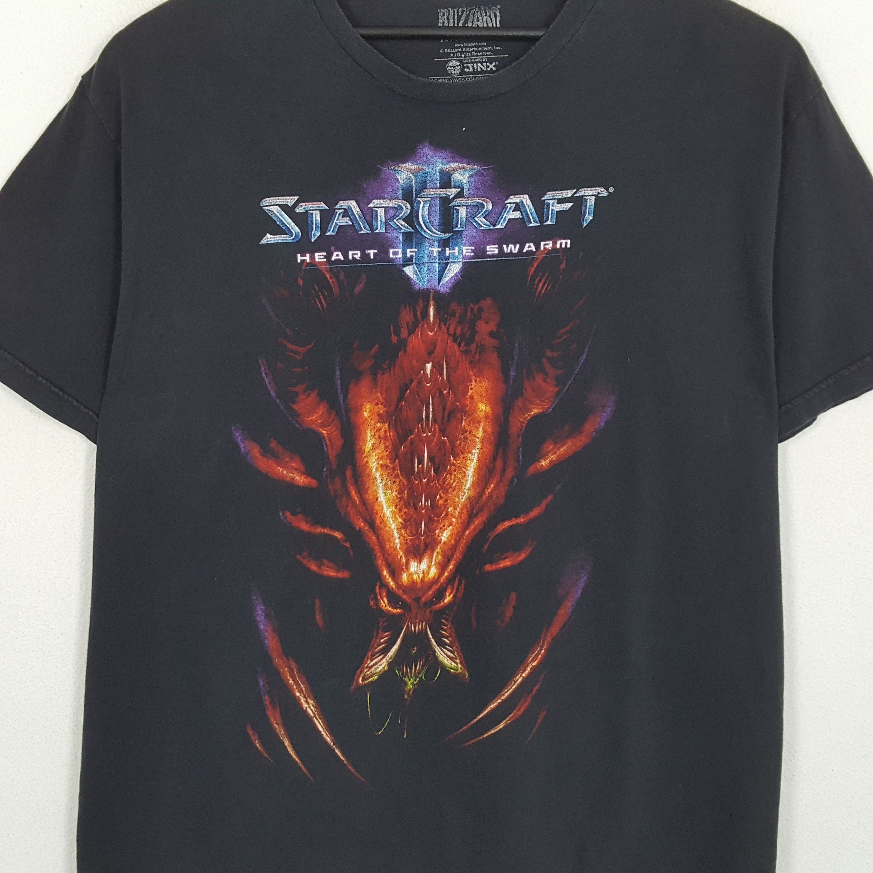 Playstation × The Game × Vintage STARCRAFT Blizzard PlayStation Games Promo Style Tshirt Size US XL / EU 56 / 4 - 2 Thumbnail
