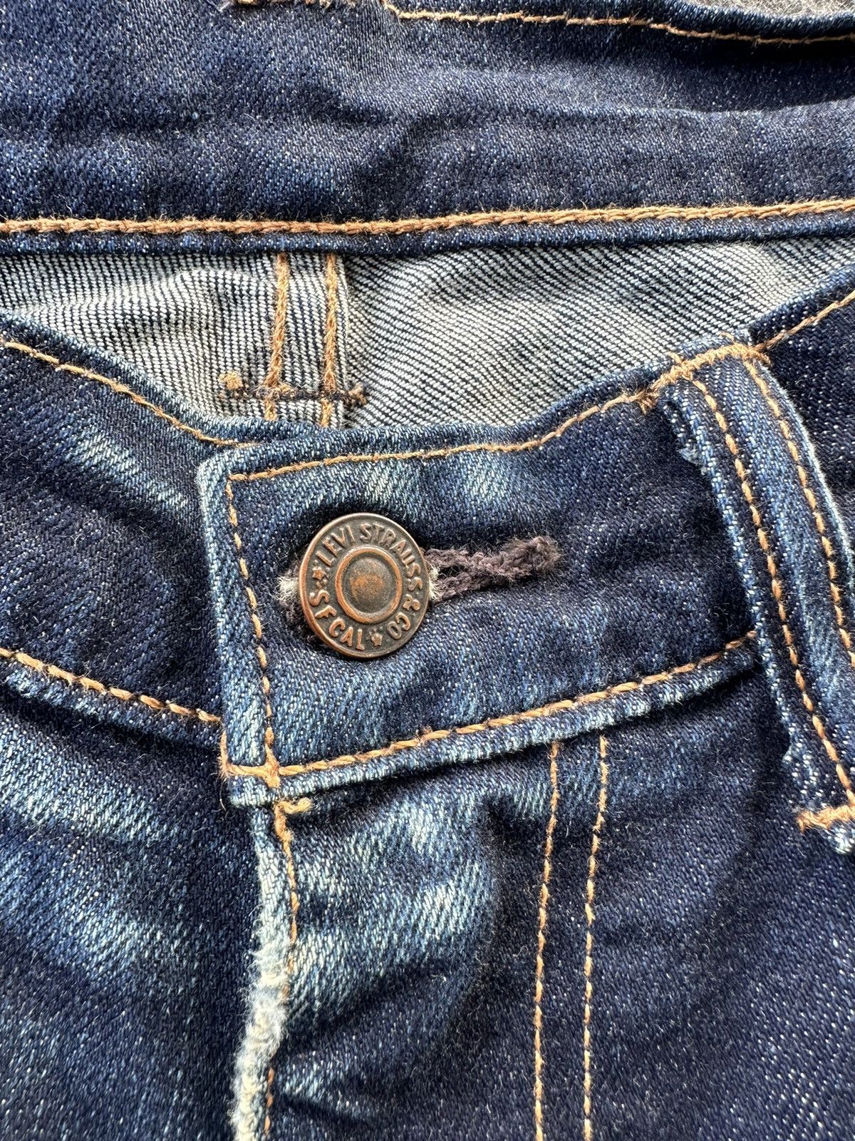 JNCO × Levi's × Levi's Vintage Clothing Vintage Levi’s 505 Baggy Crop Denim D324 Size US 33 - 12 Thumbnail