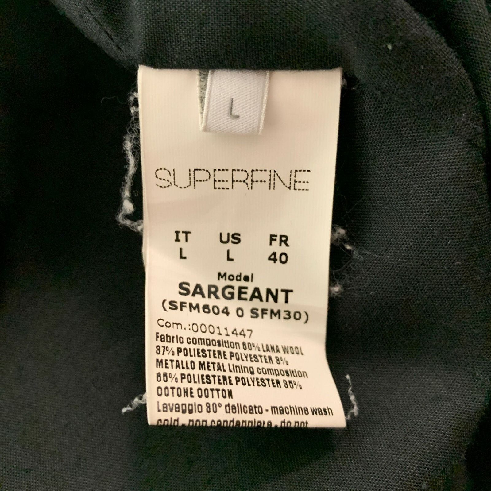 Superfine SUPERFINE Shimmery Polyester Single Button Sport Coat Size 42R - 5 Thumbnail