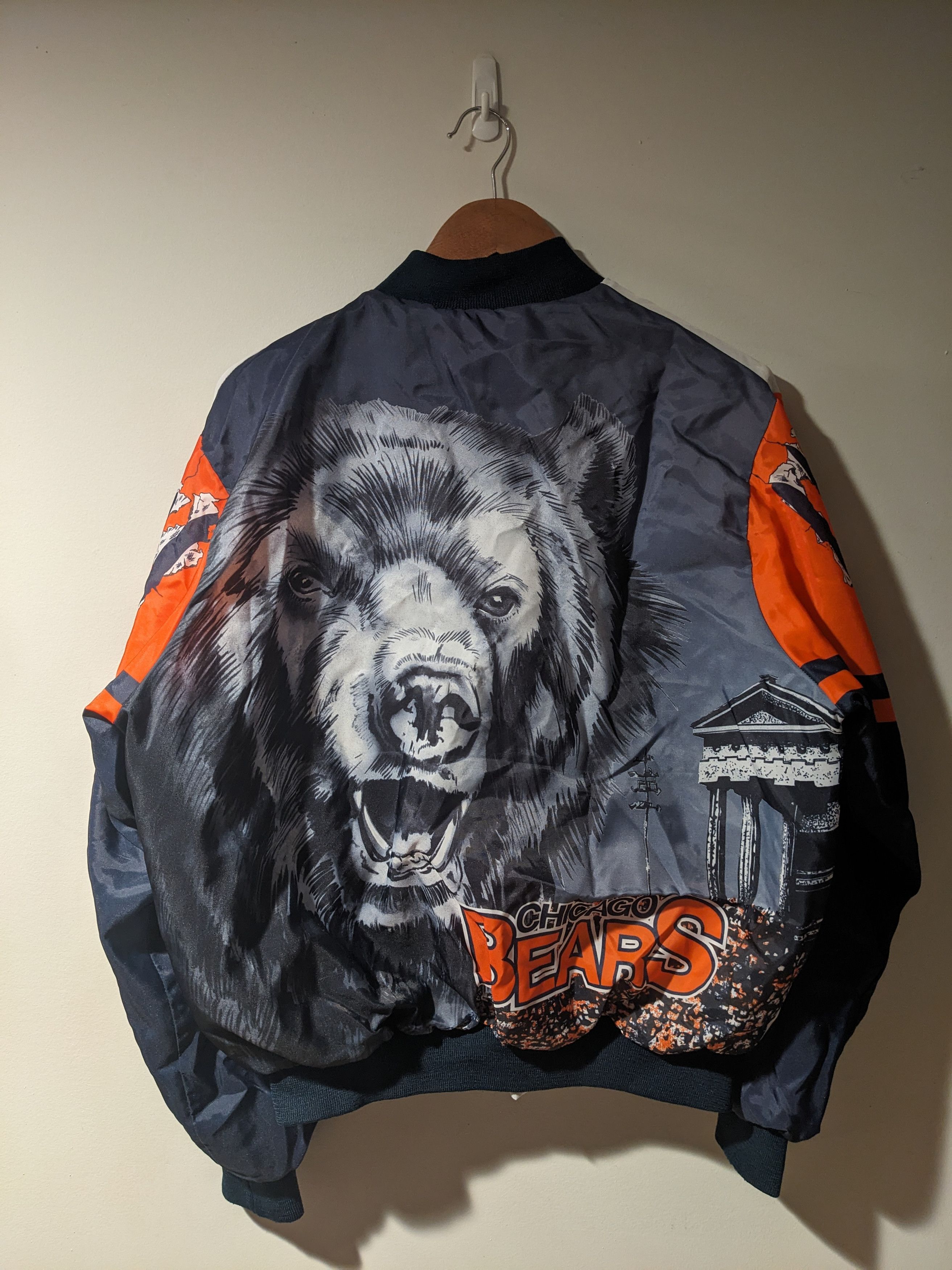 Chalk Line × NFL × Vintage Vintage 90s Chicago Bears NFL Chalk Line Windbreaker Size US L / EU 52-54 / 3 - 1 Thumbnail