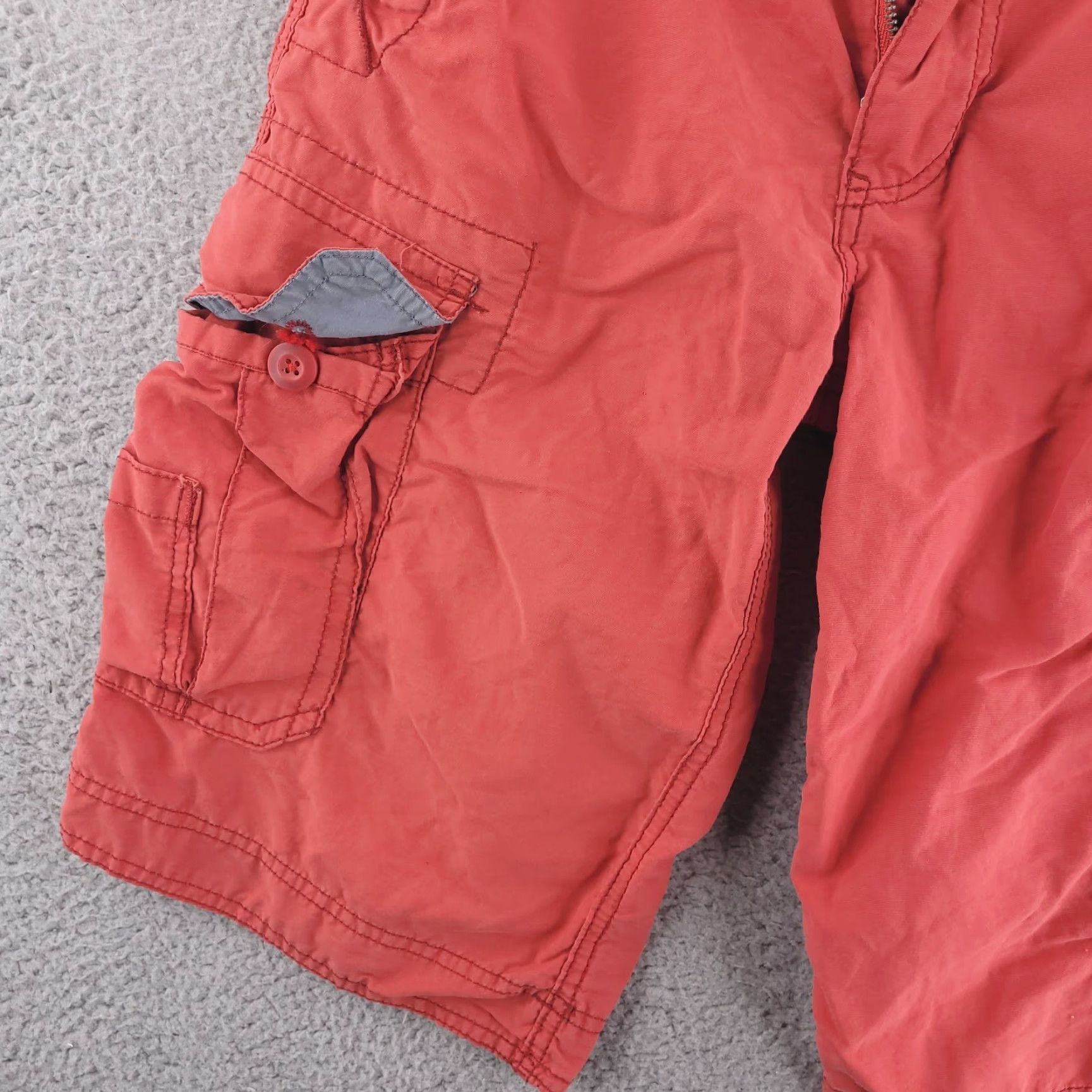 Vintage WearFirst Shorts Mens 28 Cargo Red Hiking Longer Length Size US 28 / EU 44 - 4 Thumbnail