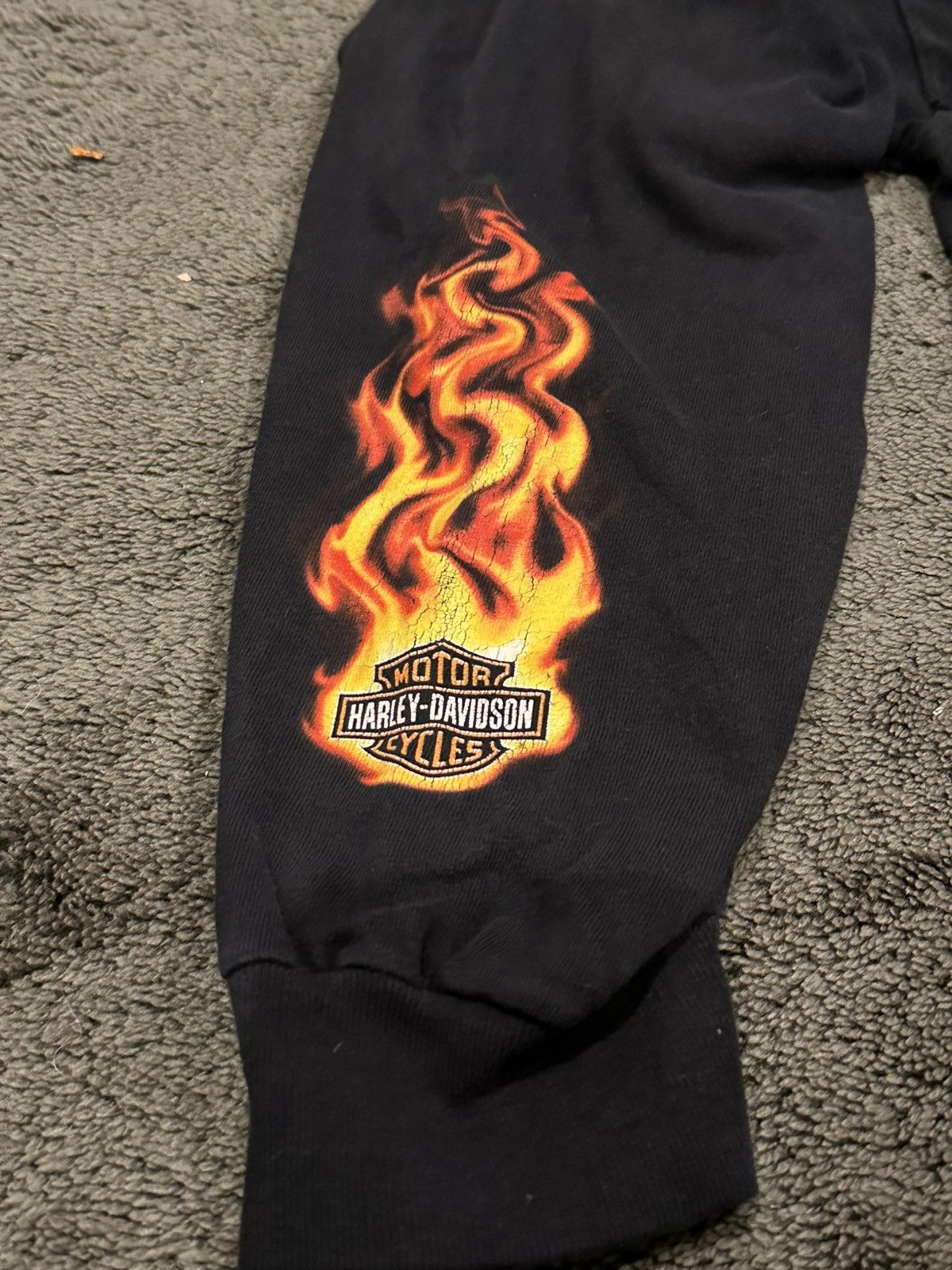 Harley Davidson 2004 Harley Davidson Flame Sleeve F&S Dayton Ohio Longsleeve Size US XL / EU 56 / 4 - 6 Thumbnail
