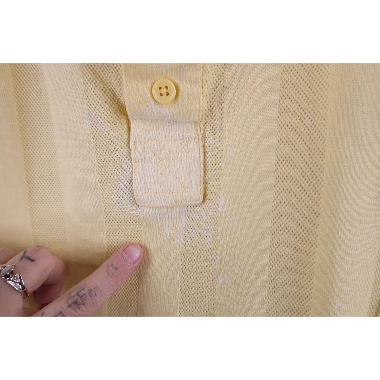Vintage Vintage 90s Streetwear Distressed Striped Mob Polo Shirt 4XL Size US XXL / EU 58 / 5 - 4 Thumbnail