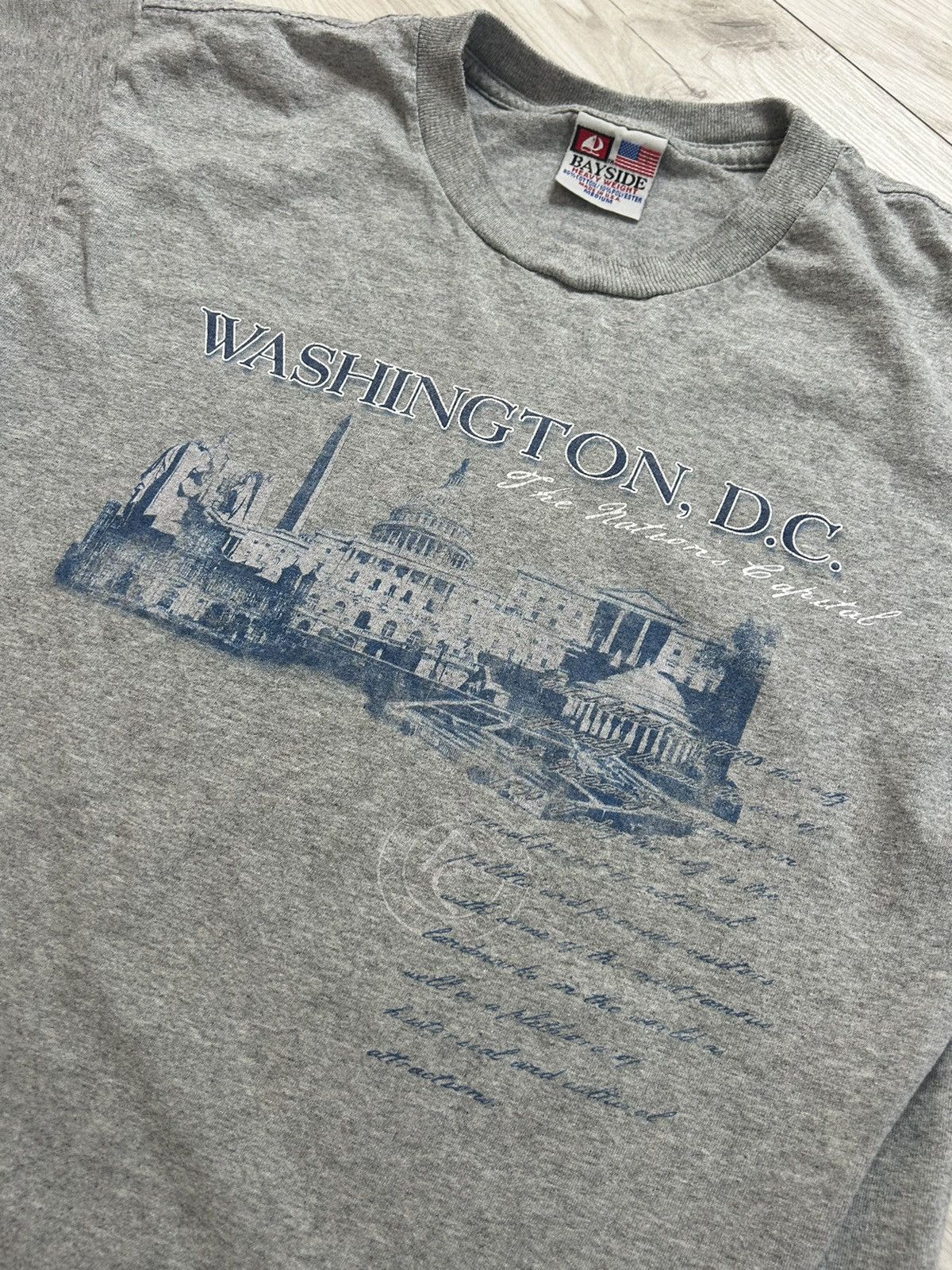 Old Navy × Vintage Vintage 90s USA American Washington Graphic Tee Size US M / EU 48-50 / 2 - 3 Thumbnail