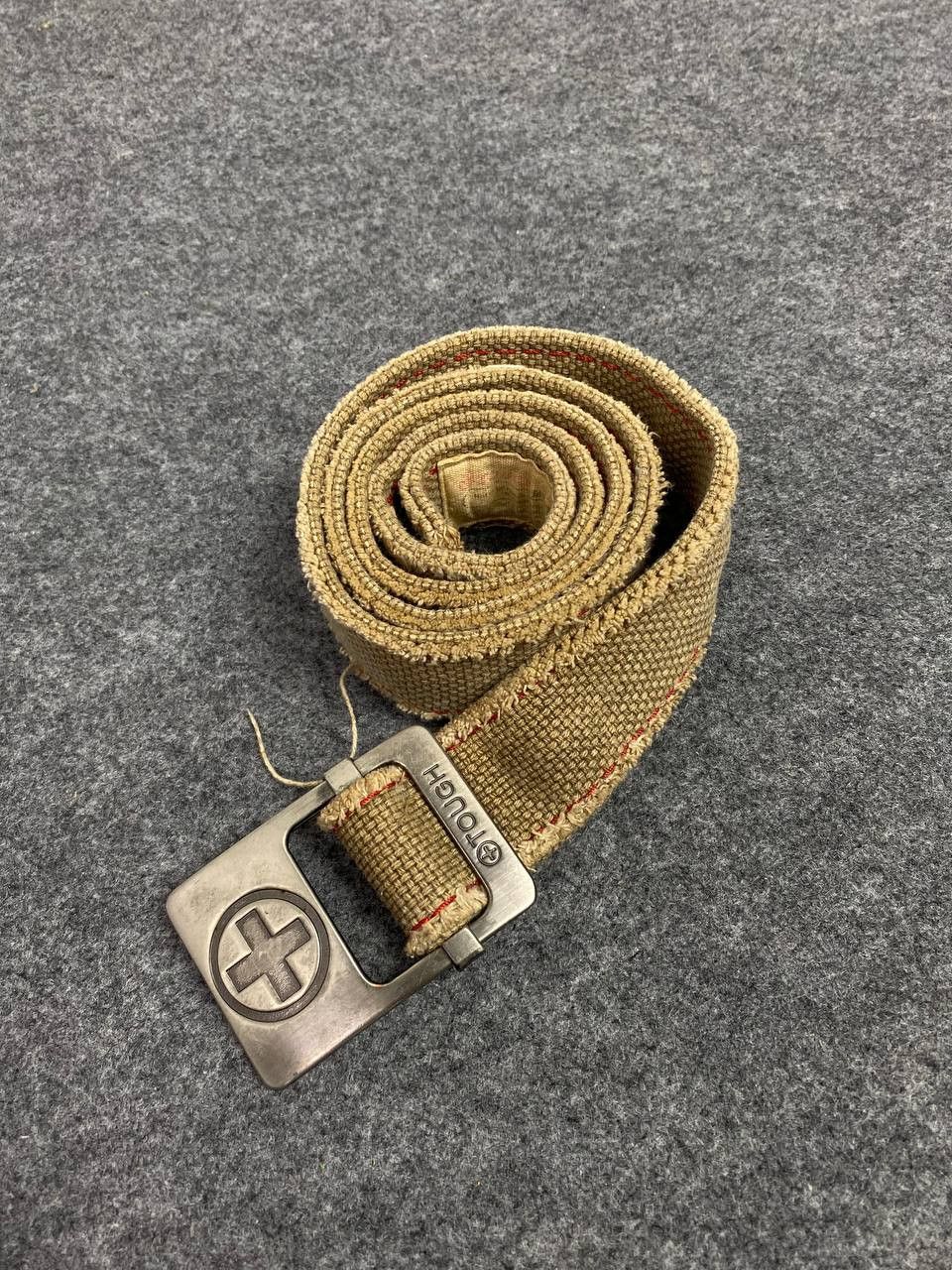 image of Vintage Tough Military Surplus Belt Nice Design in Brown, Men's (Size 40)