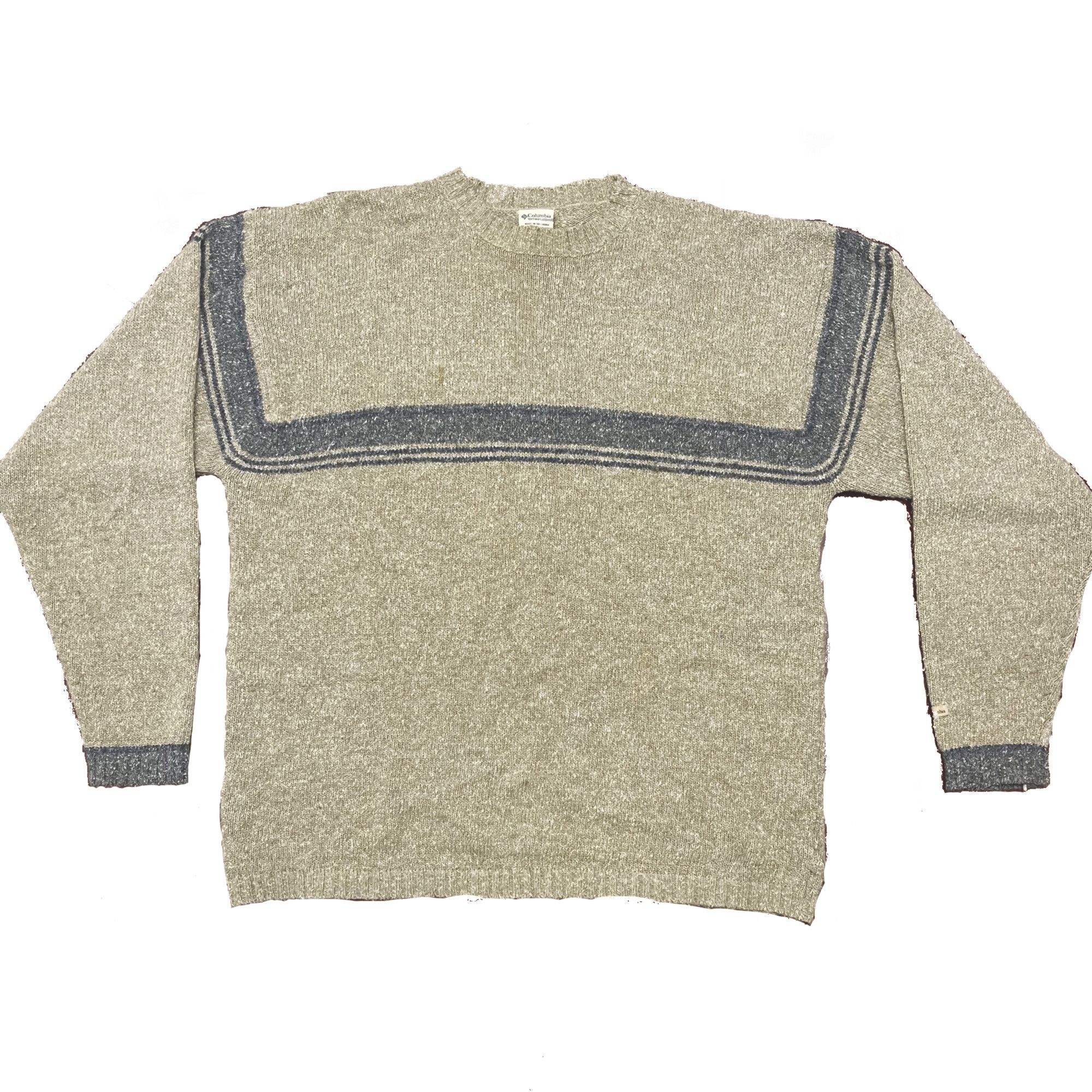 Columbia × Vintage Tan Columbia Striped Sweater Size US L / EU 52-54 / 3 - 2 Thumbnail
