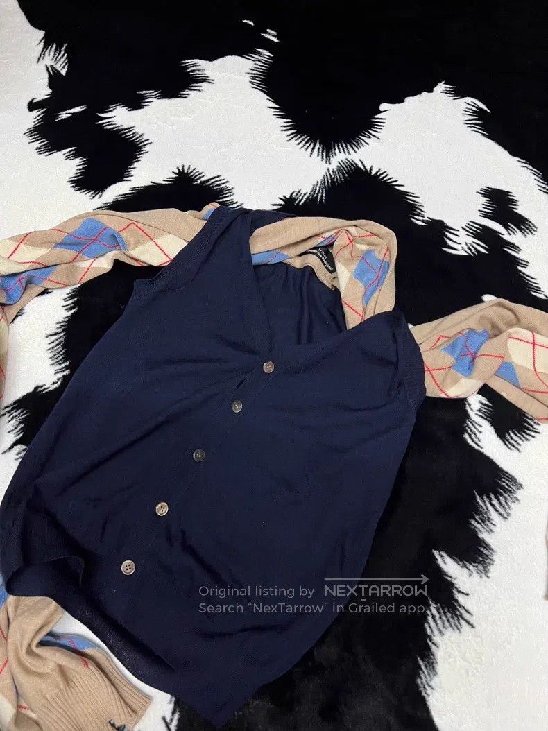 Comme des Garcons Comme Des Garcons Asymmetrical Fake Two-Piece Vest Cardiga Size M / US 6-8 / IT 42-44 - 4 Thumbnail