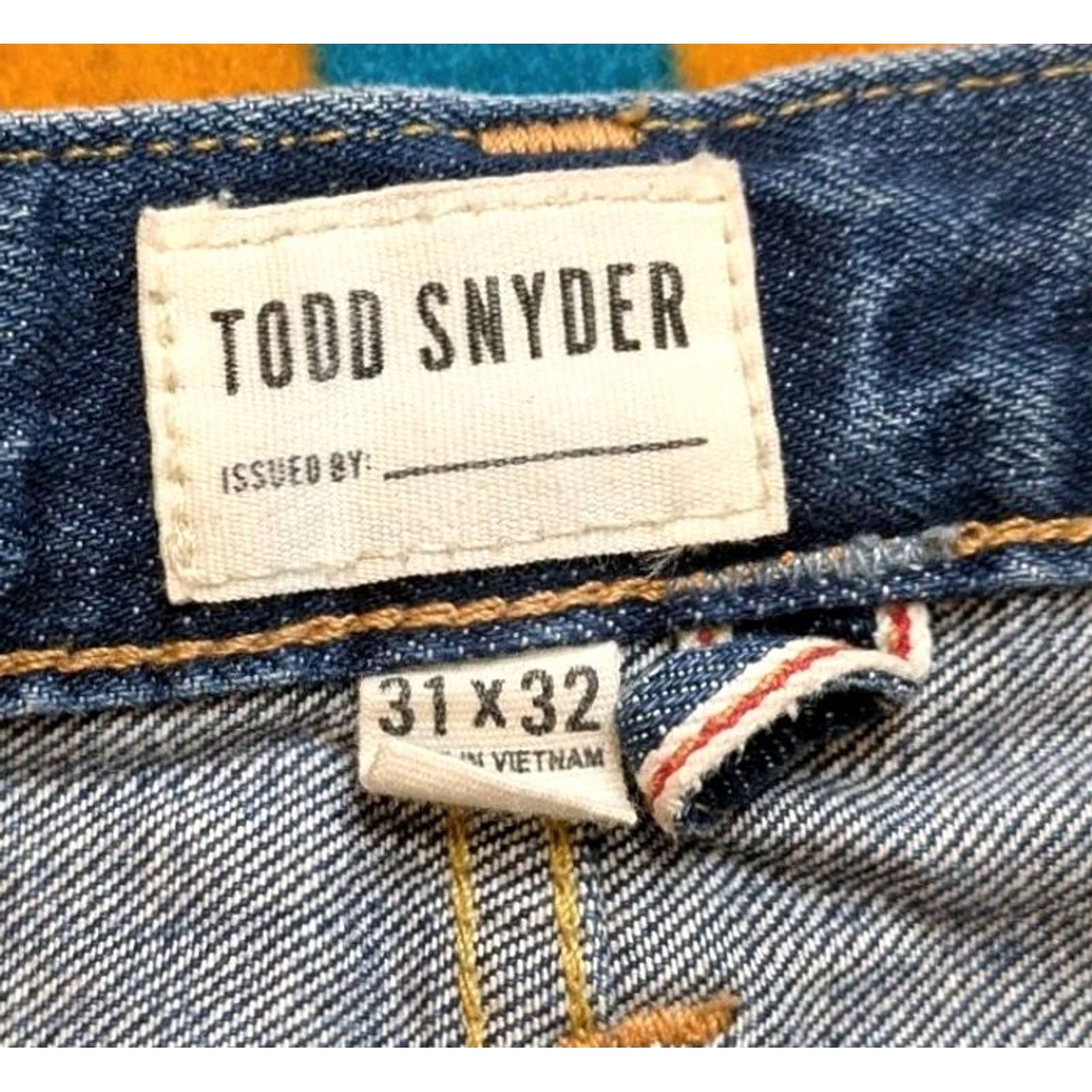 Todd Snyder Todd Snyder Selvedge Denim Jeans 32x30 Classic Fit Button Fly Designer Mens Blue Size US 32 / EU 48 - 7 Thumbnail