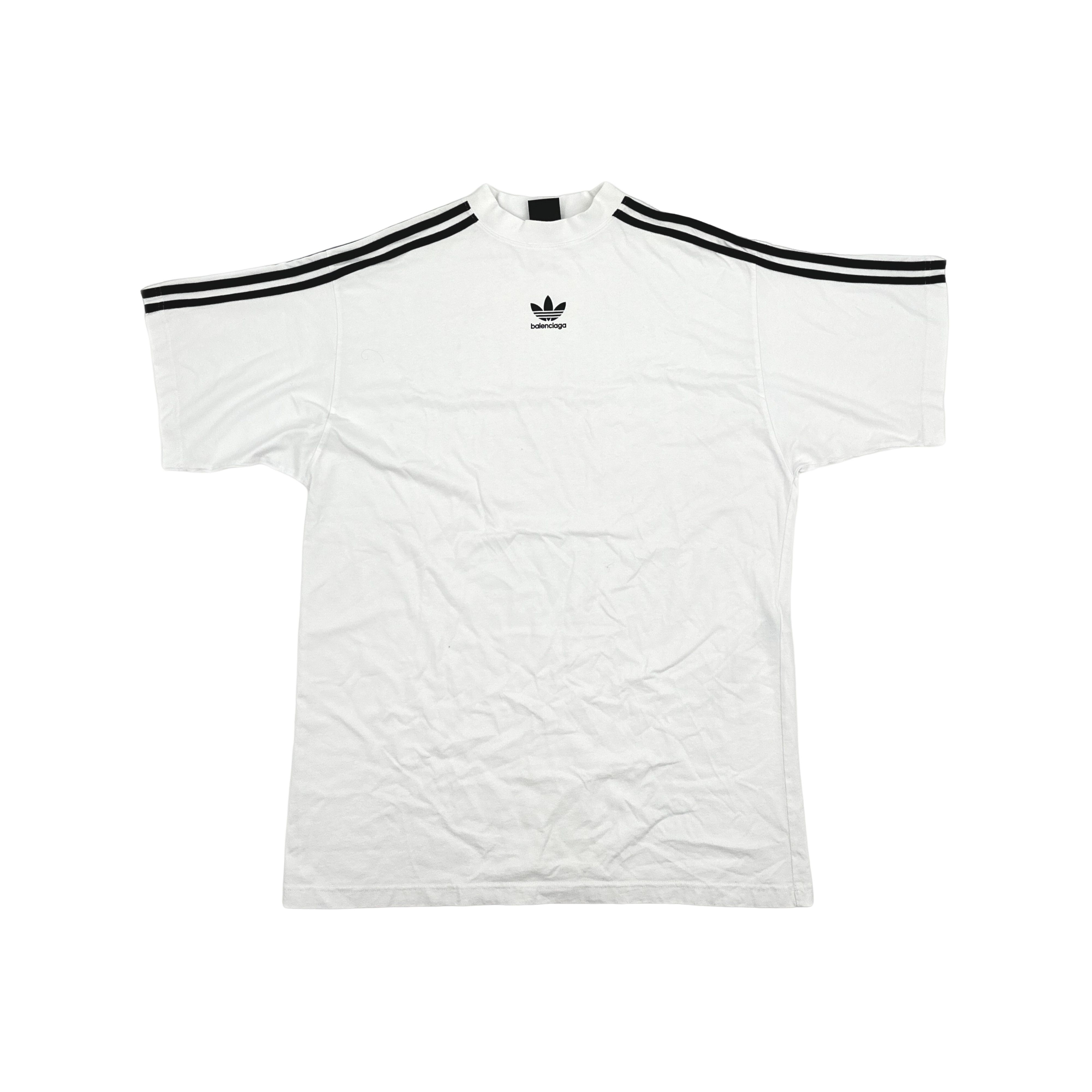 Balenciaga Balenciaga x Adidas Three Stripes T-Shirt Size 2 Size US M / EU 48-50 / 2 - 1 Thumbnail