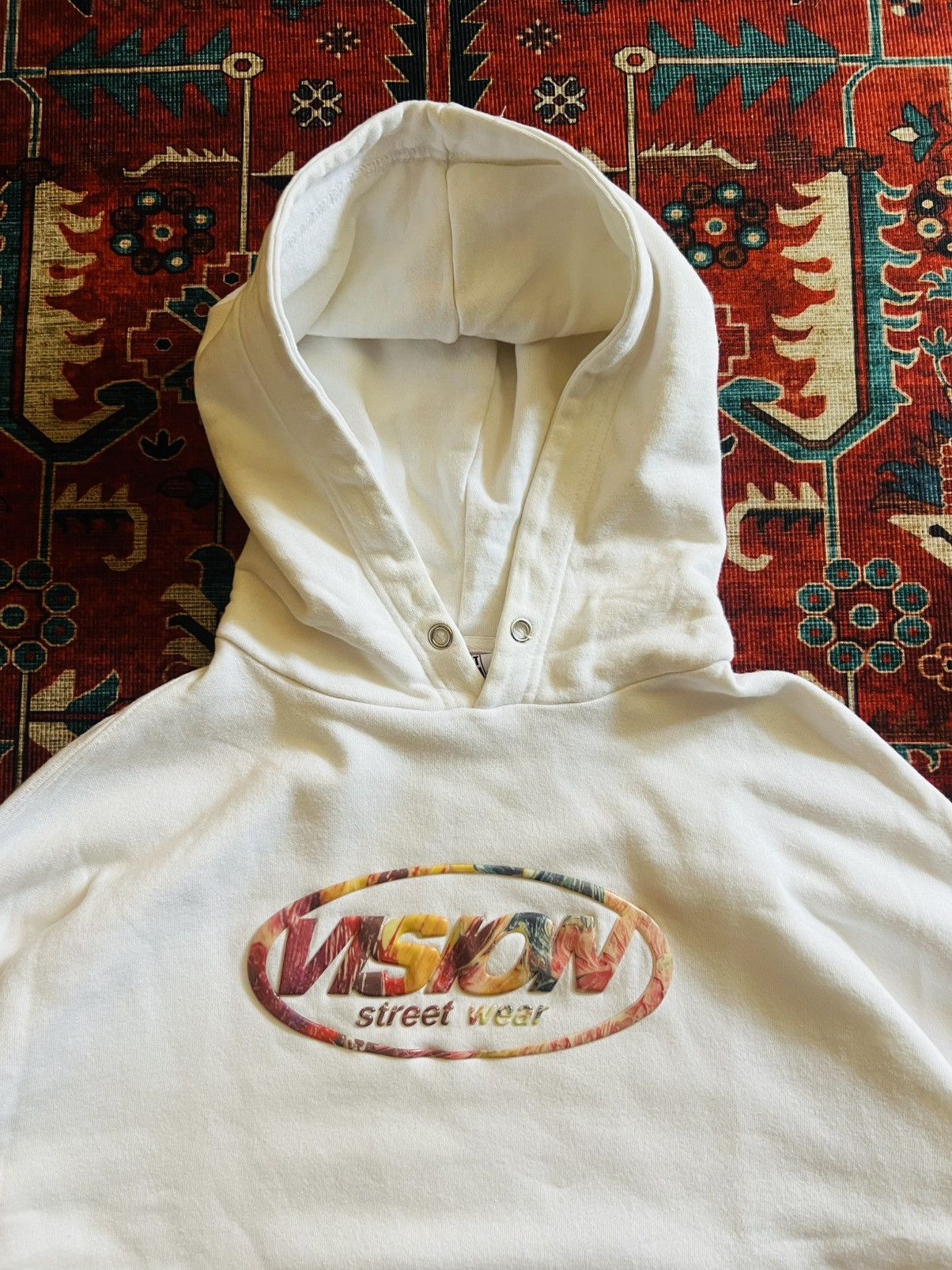 Vision Streetwear Vision Streerwear White Pullover Hoodie Size US M / EU 48-50 / 2 - 3 Thumbnail