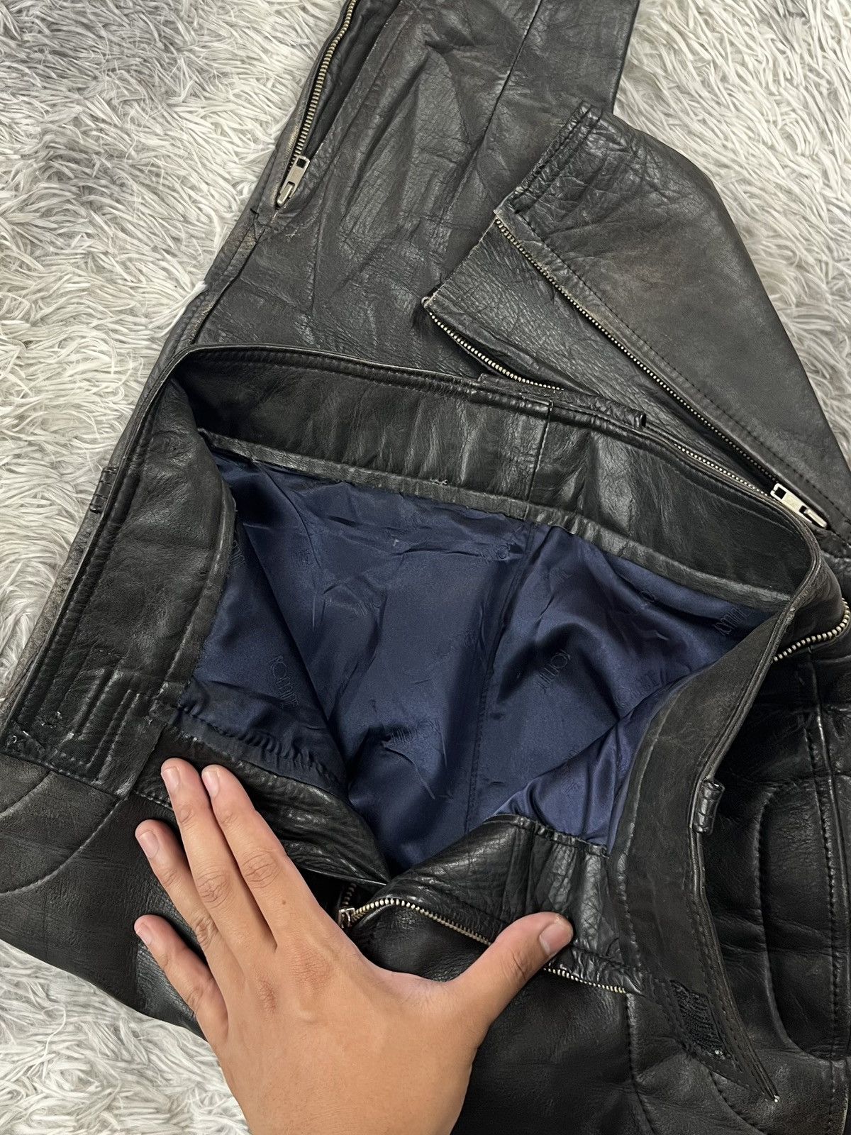Japanese Brand Vintage Excellence komine Leather Jacket Size M / US 6-8 / IT 42-44 - 13 Thumbnail