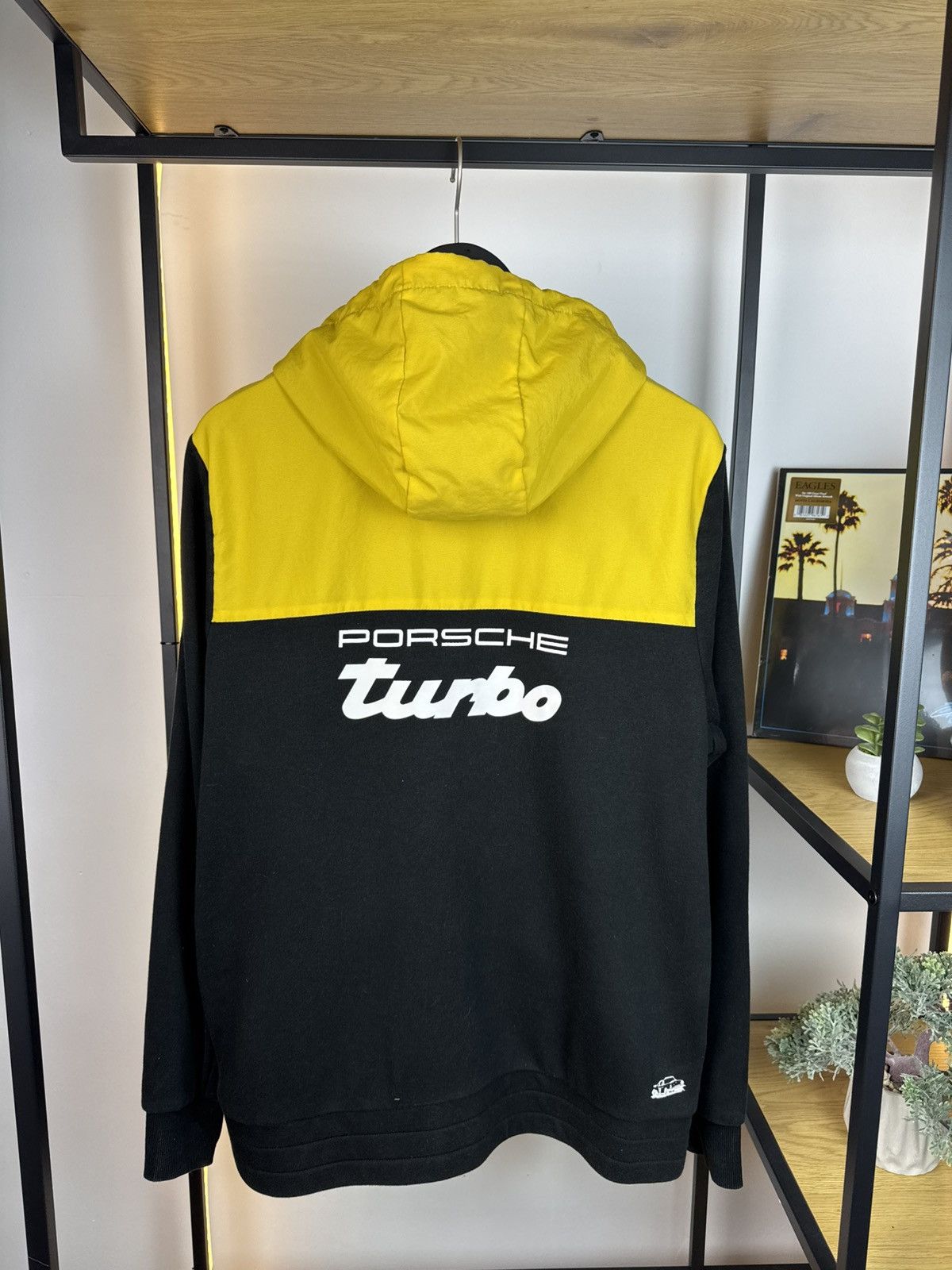 Porsche Design × Puma Porsche Turbo Jacket by Puma Hoodie Hoodie Black / Yellow Size US L / EU 52-54 / 3 - 9 Thumbnail