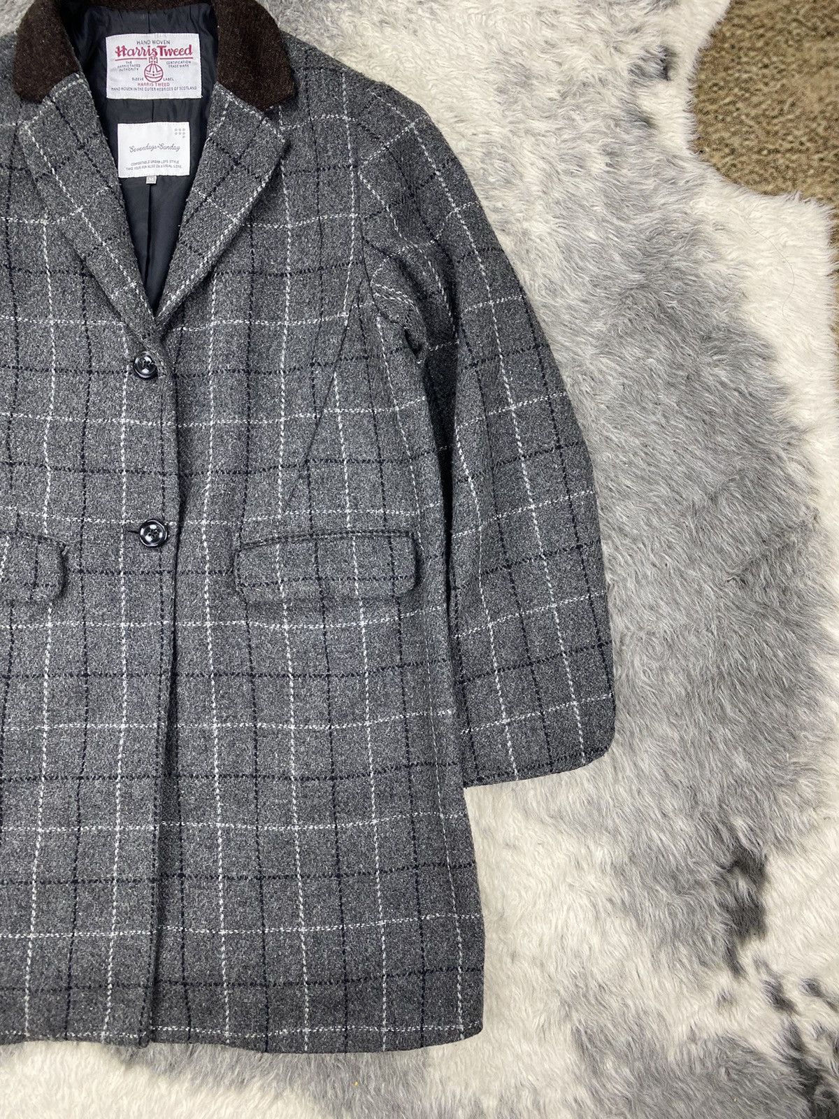 Harris Tweed Vintage Harris Tweed Hand Woven Wool Blazer Size US M / EU 48-50 / 2 - 2 Thumbnail