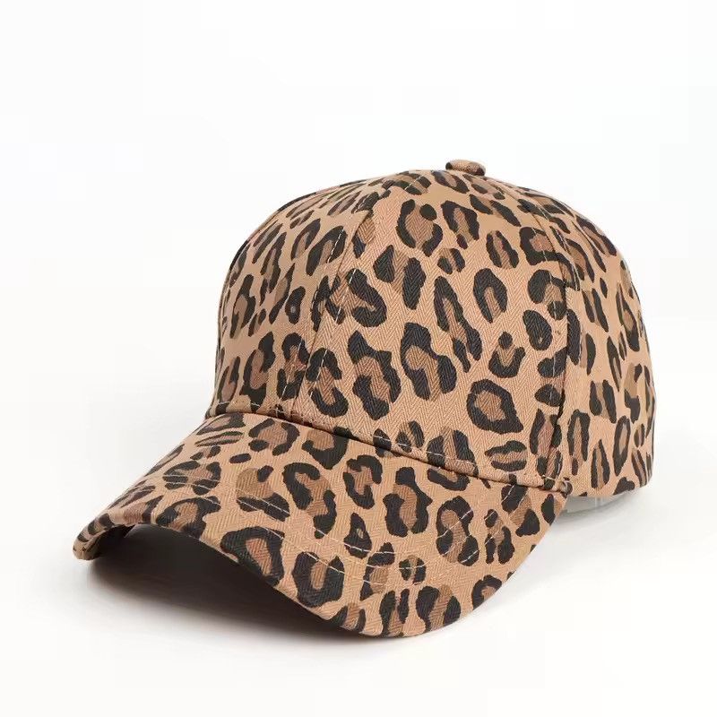 Japanese Brand Leopard Print Baseball Hat Size ONE SIZE - 1 Thumbnail