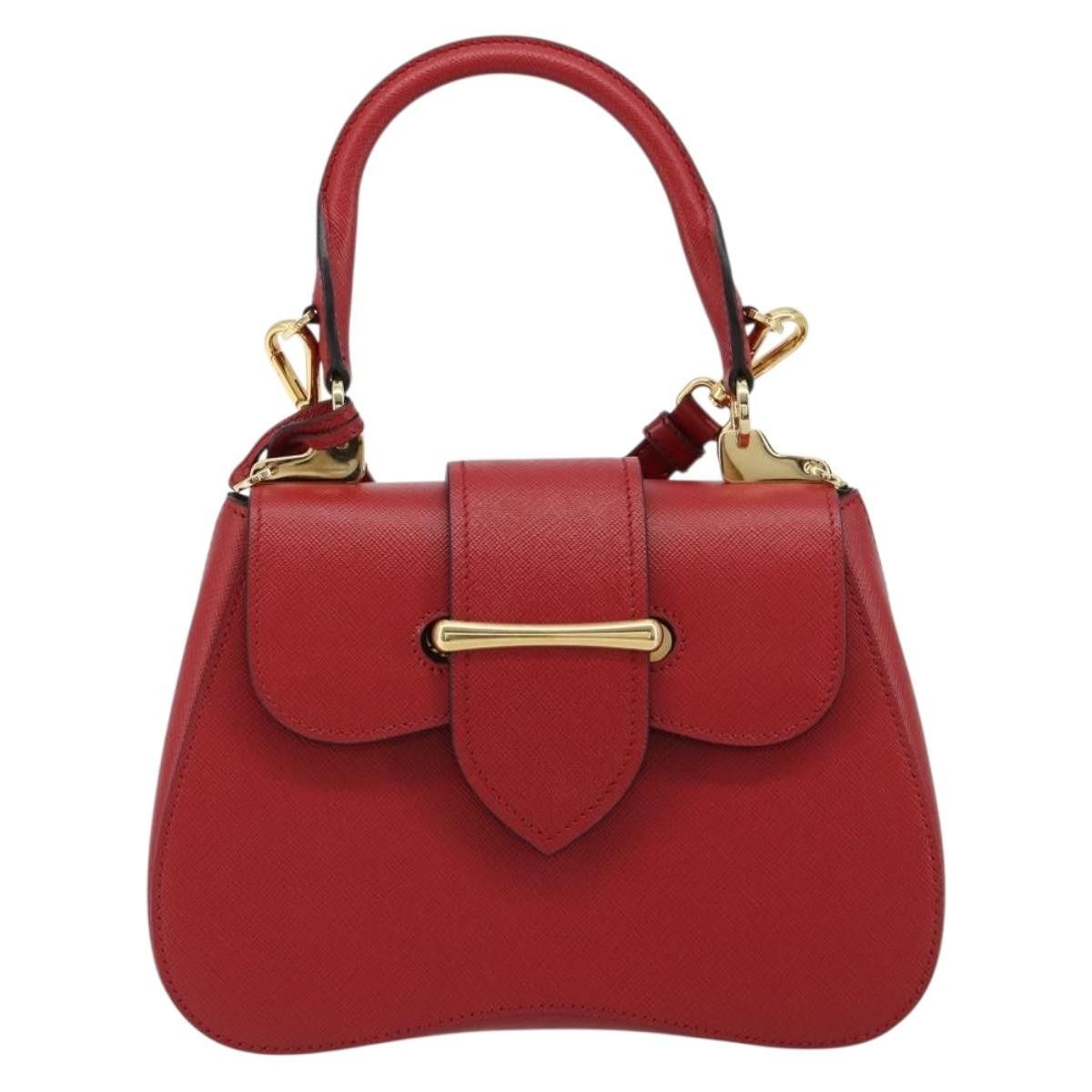 Prada Prada Sidonie Top Handle Saffiano Leather Size ONE SIZE - 1 Thumbnail