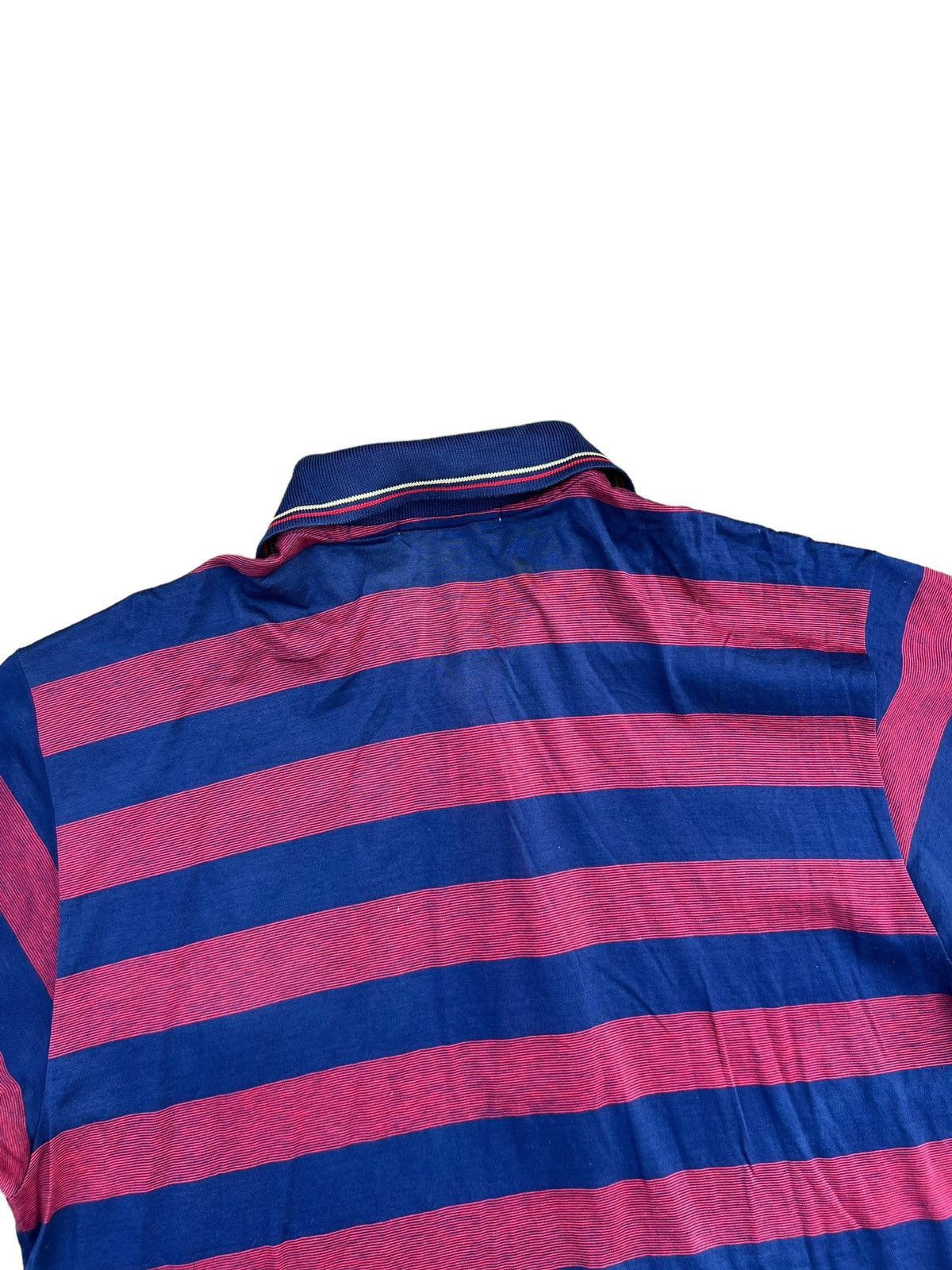 Celine Vintage Celine Paris Made in Italy Border Striped Polo Shirt Size US S / EU 44-46 / 1 - 10 Thumbnail