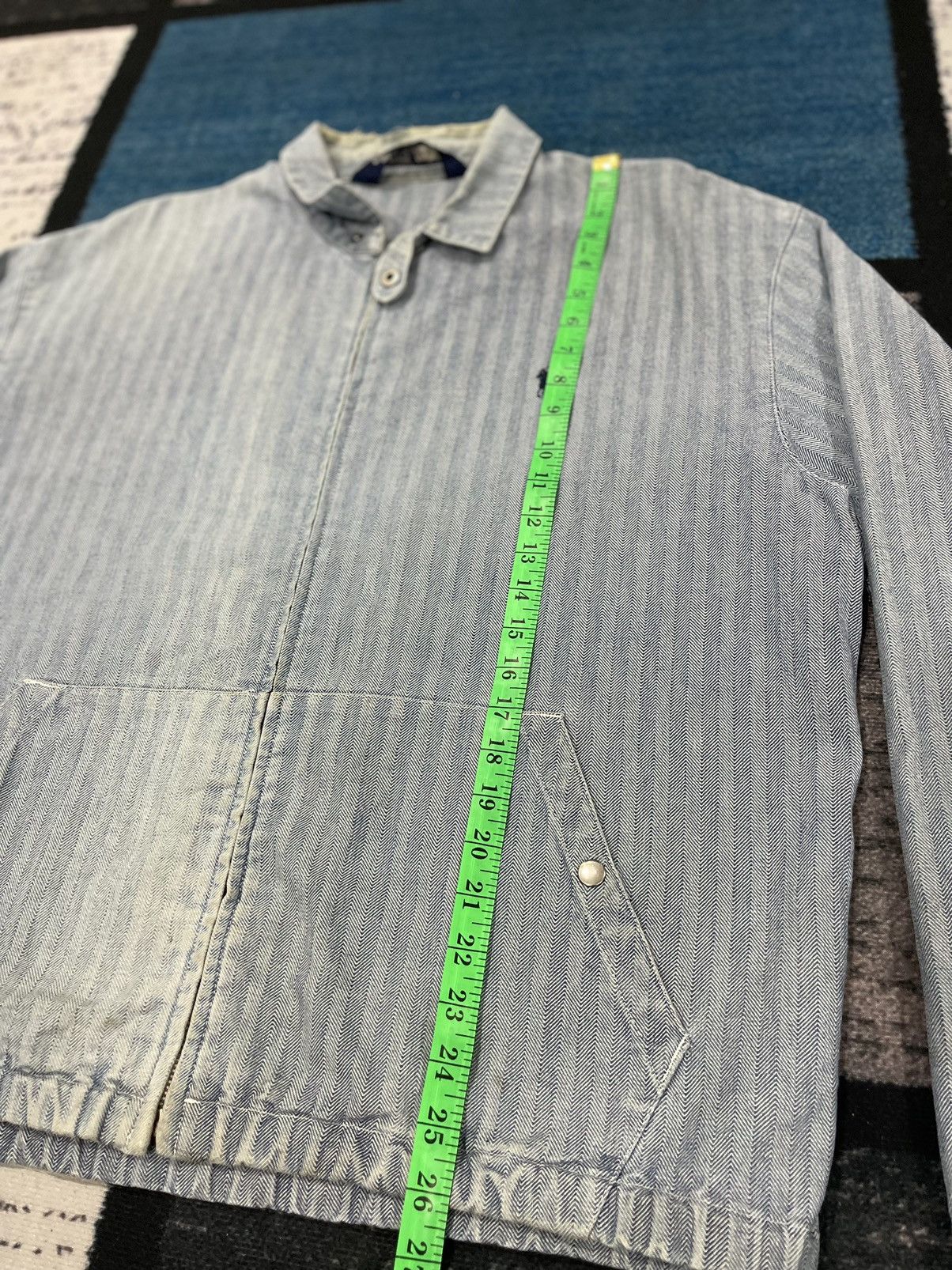 Polo Ralph Lauren Vintage Polo Ralph Lauren Distressed Zipper Jacket Size US L / EU 52-54 / 3 - 16 Thumbnail