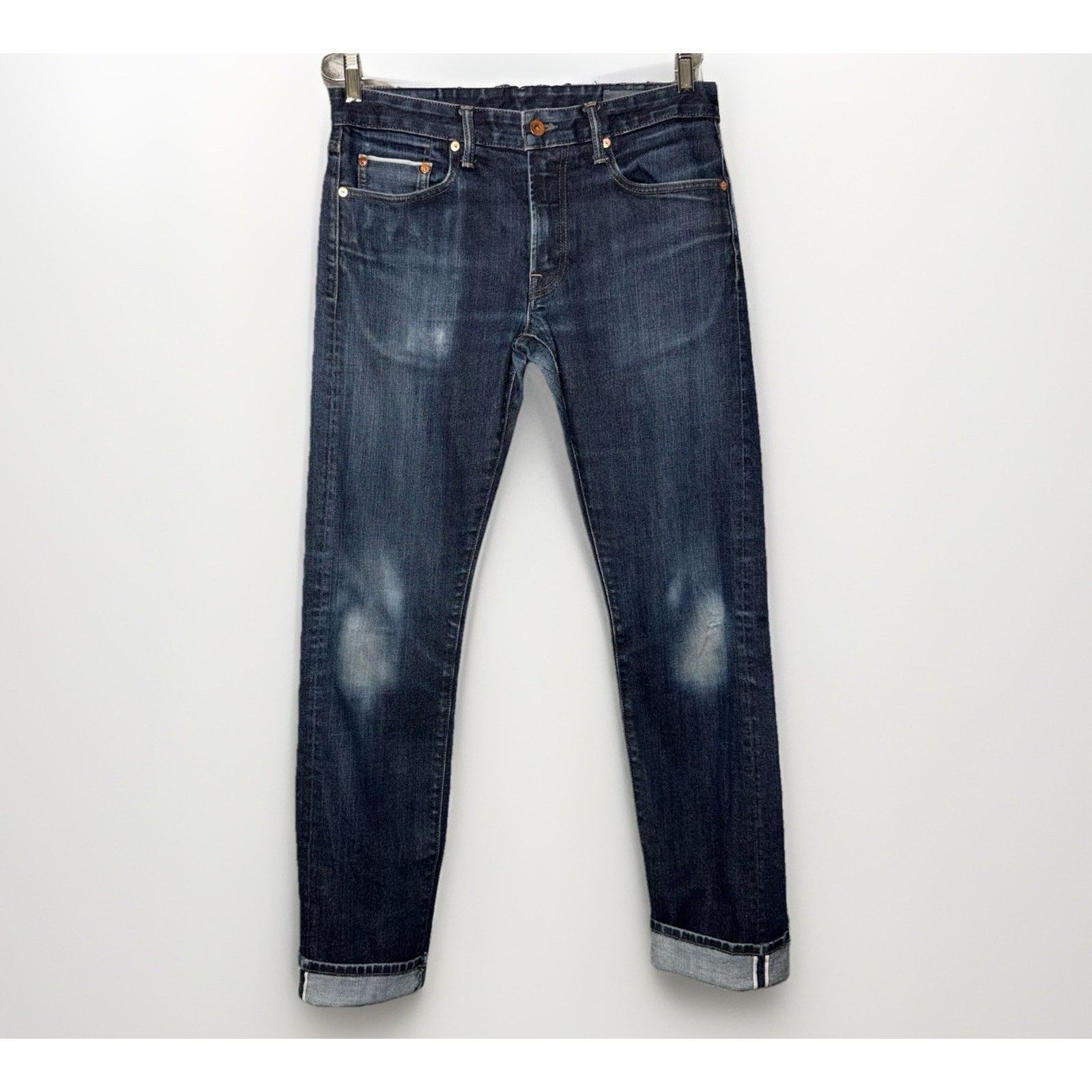 Bonobos BONOBOS Japanese Selvedge Stretch Denim Slim Blue Medium Size US 31 - 1 Thumbnail