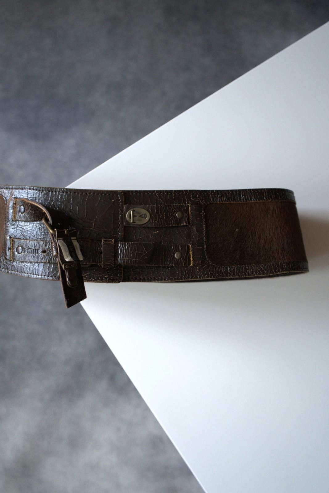 Miu Miu F/W 2001 Miu Miu Calf Fur Corset Leather Belt Vintage Size ONE SIZE - 9 Thumbnail