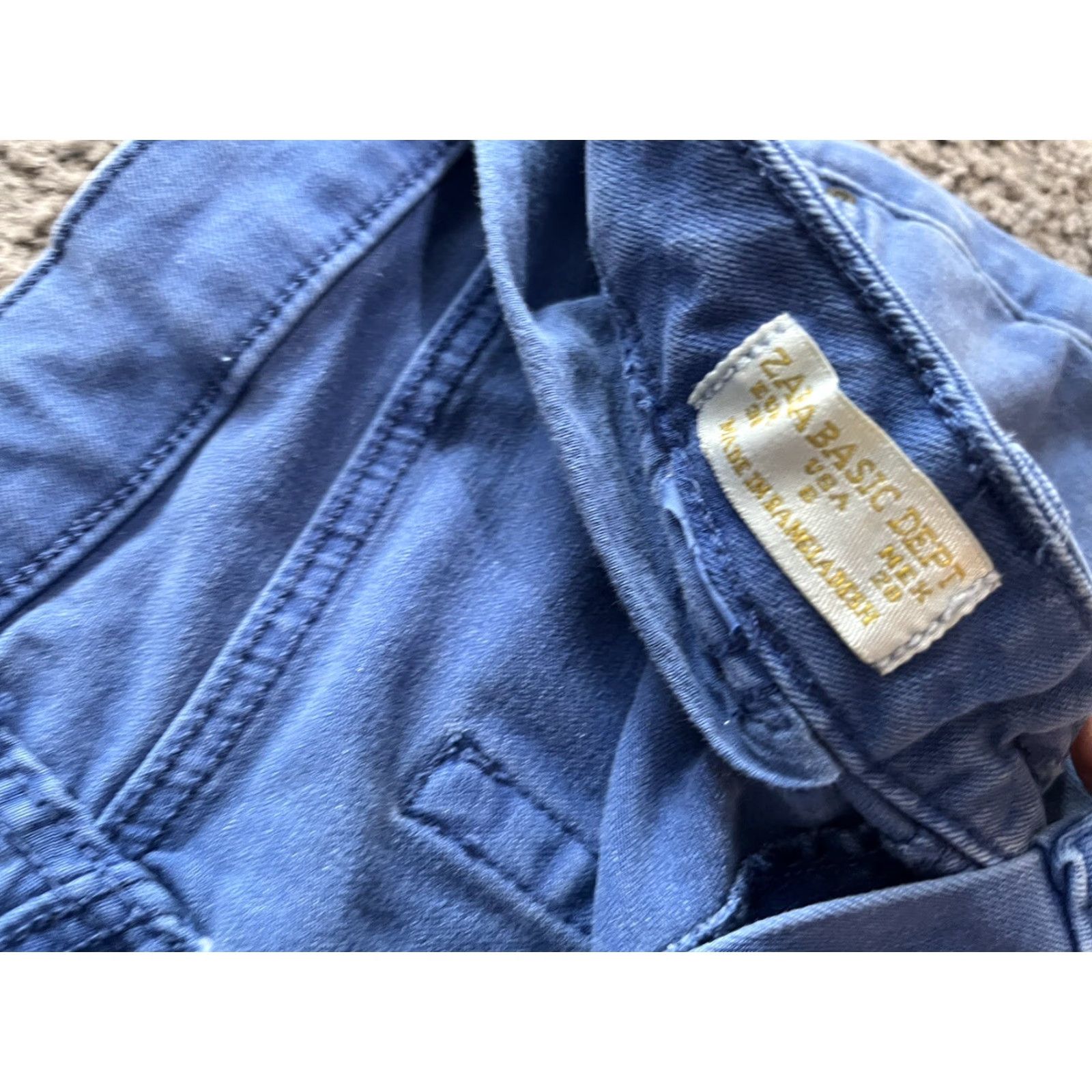 Zara ZARA Basic Jeans Women Blue 6 Regular Size Solid USA Womens Size 28" / US 6 / IT 42 - 6 Thumbnail
