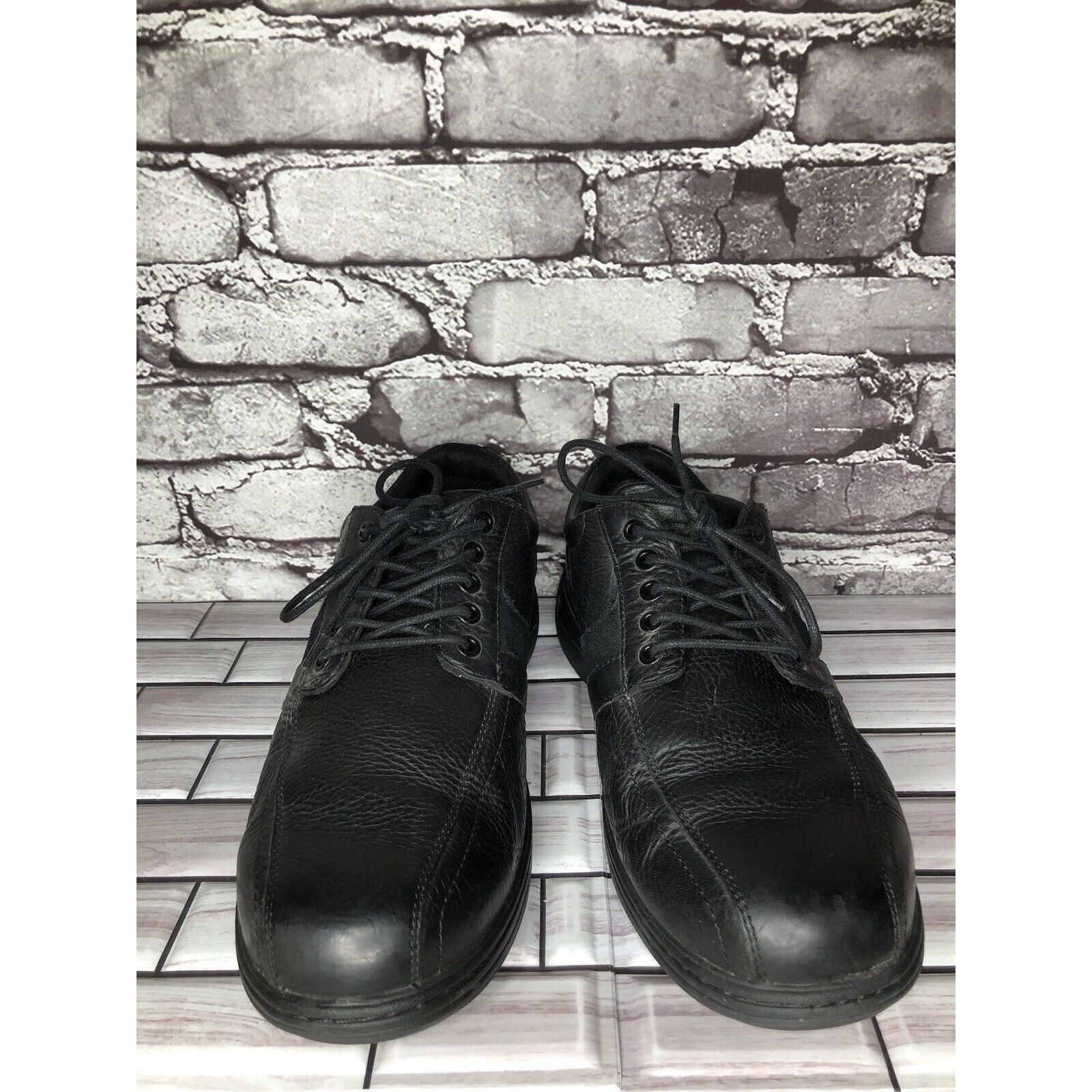 Other ABEO 24/7 Upland Black Leather Slip Resistant Oxfords Shoes Size US 11 / EU 44 - 9 Thumbnail
