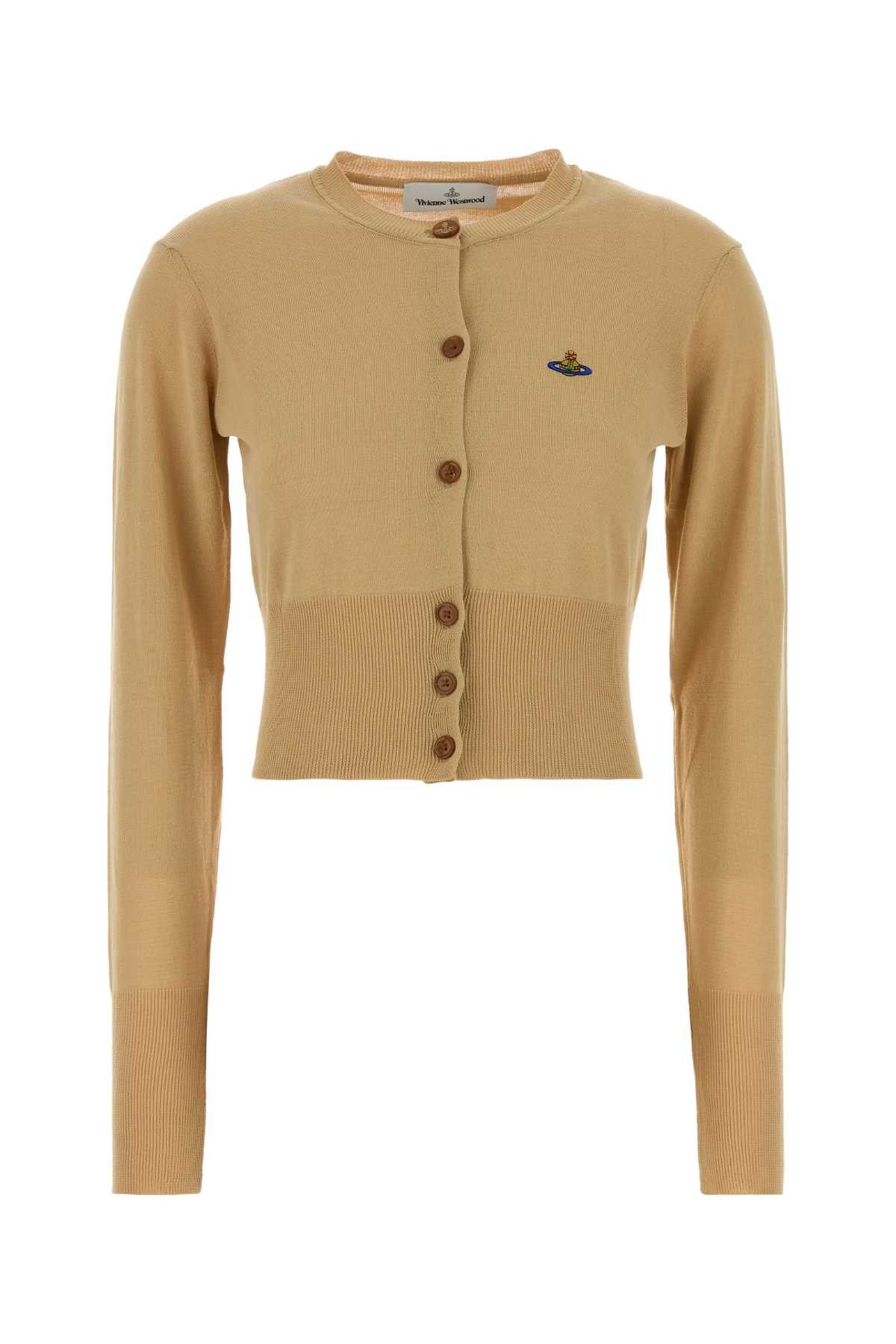 Vivienne Westwood Camel Cotton Bea Cardigan Size XS / US 0-2 / IT 36-38 - 1 Thumbnail