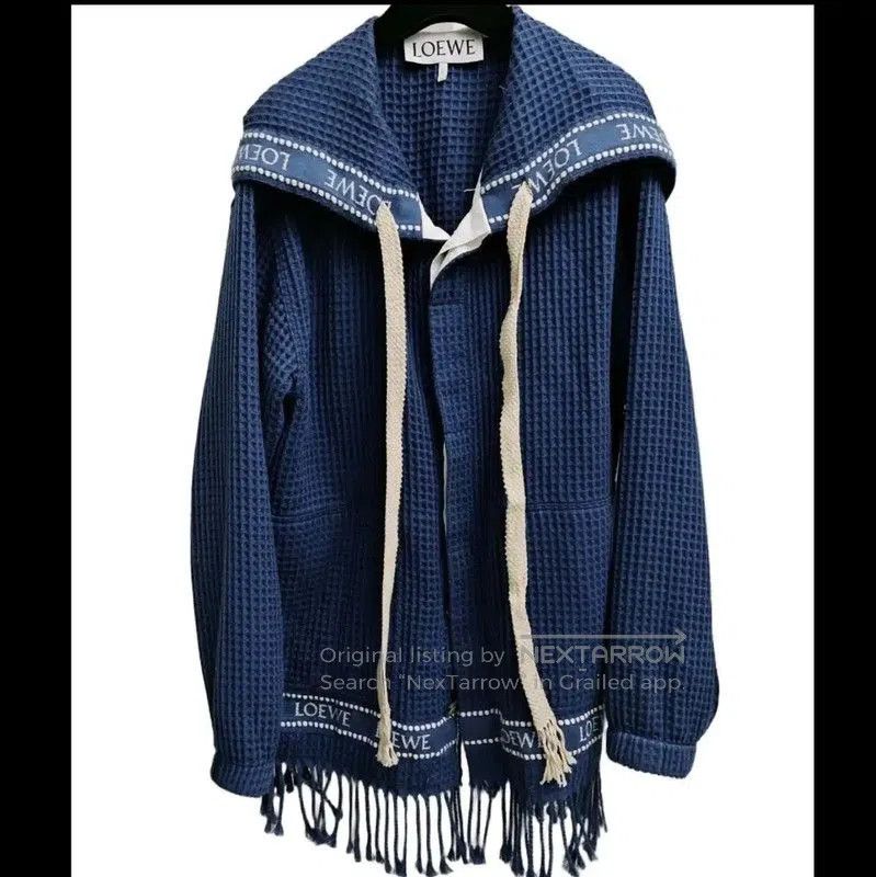 Loewe Loewe Blue Check Long Sleeve Cardigan . Size XL / US 12-14 / IT 48-50 - 2 Thumbnail