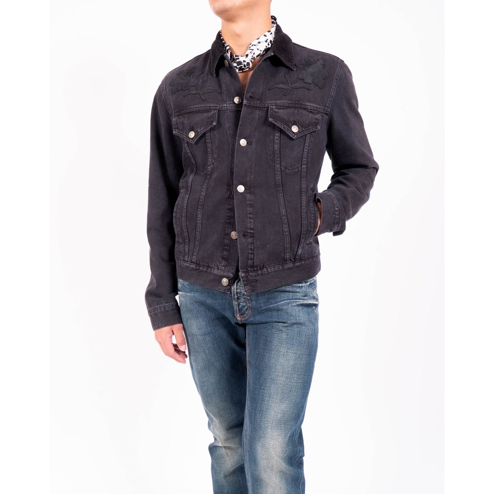 Gucci SS16 ,,L’aveugle par amour'' Embroidered Denim Jacket Size US M / EU 48-50 / 2 - 3 Thumbnail